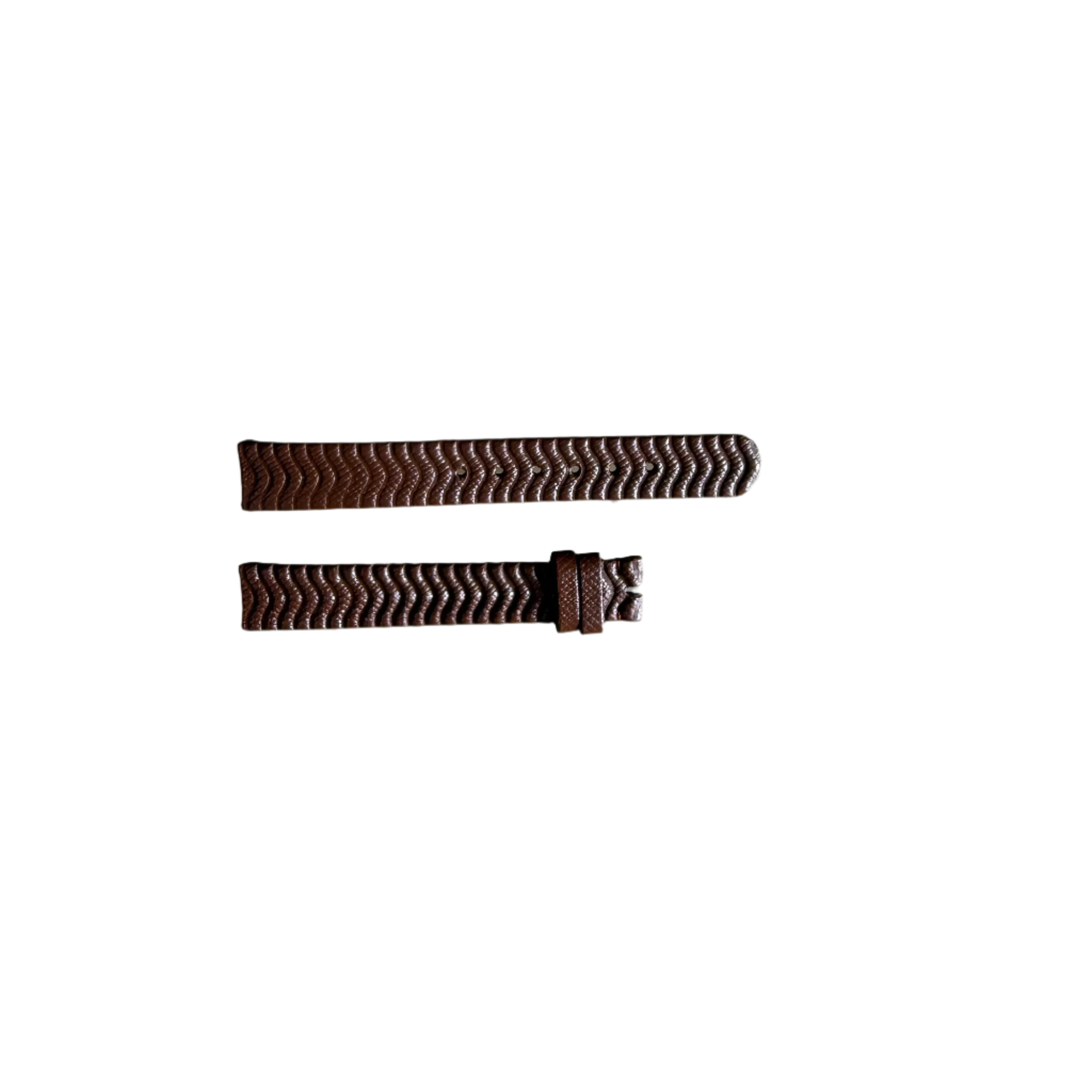 Authentic Ebel Wave Brown Leather Watch Strap Band 13mm 3011