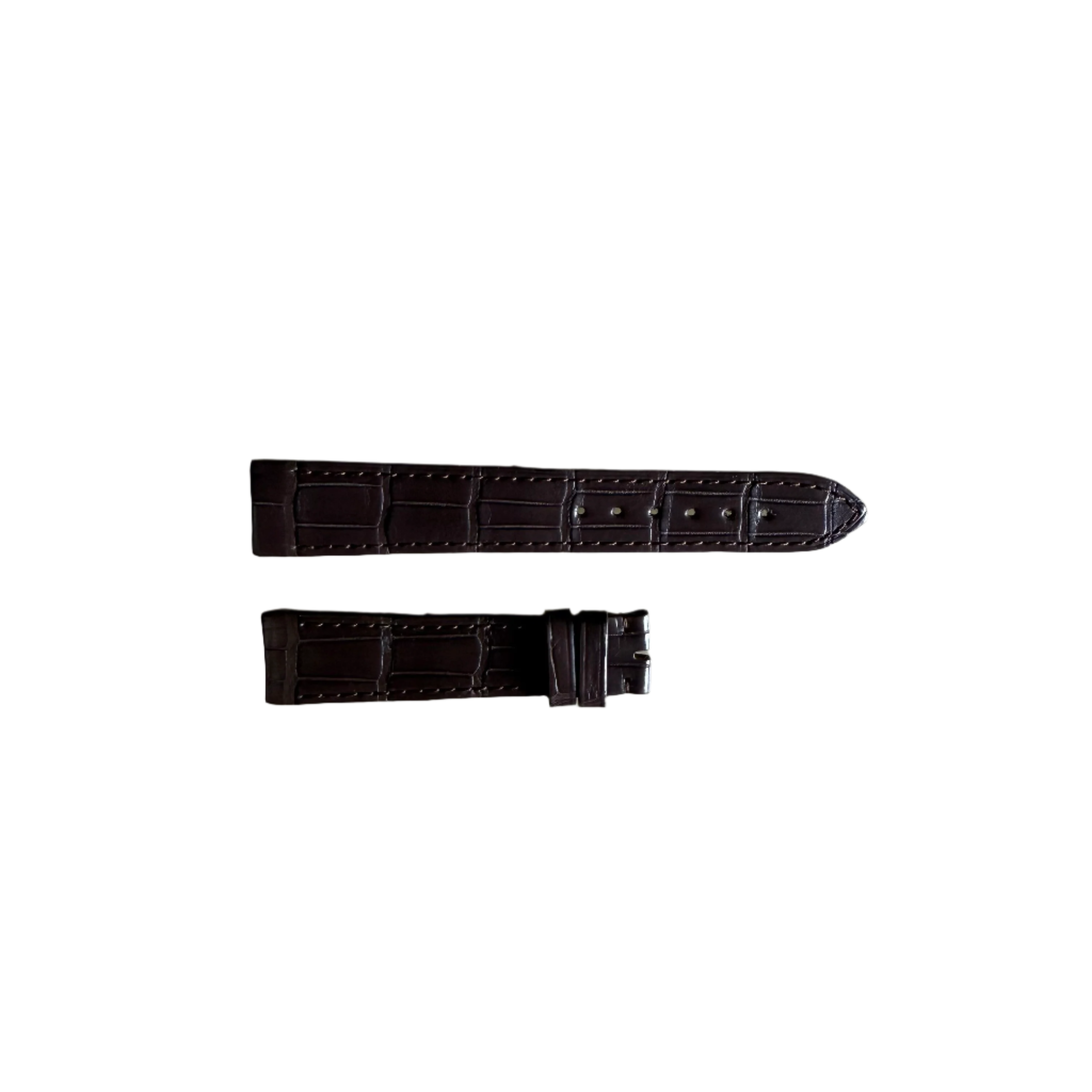 Authentic Ebel Brown Crocodile Watch Strap Band 18mm 3023