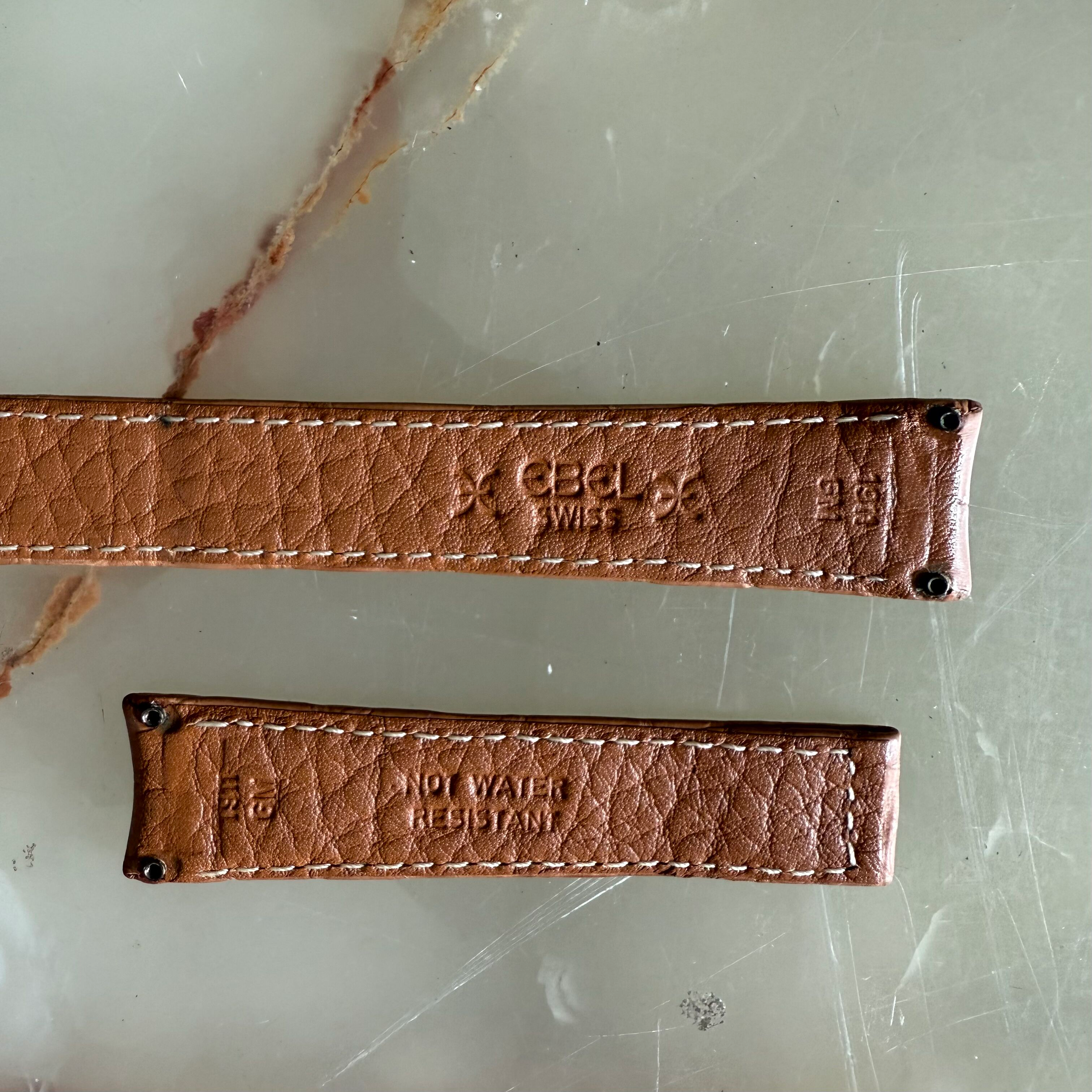 Authentic Ebel Brown Crocodile Watch Strap Band 18mm 1911GM