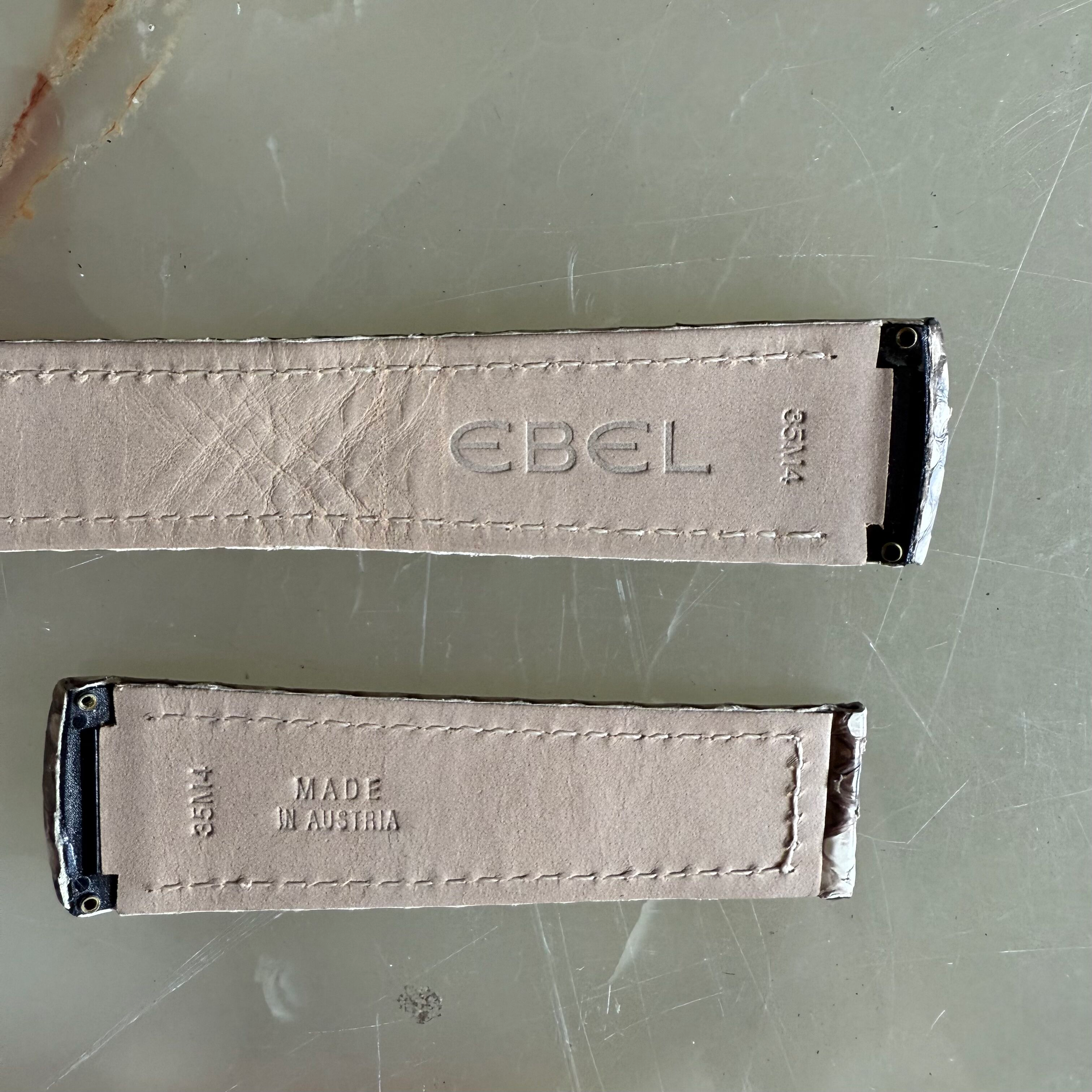 Authentic Ebel Brasilia Brown Python Watch Strap Band 23mm 35M4