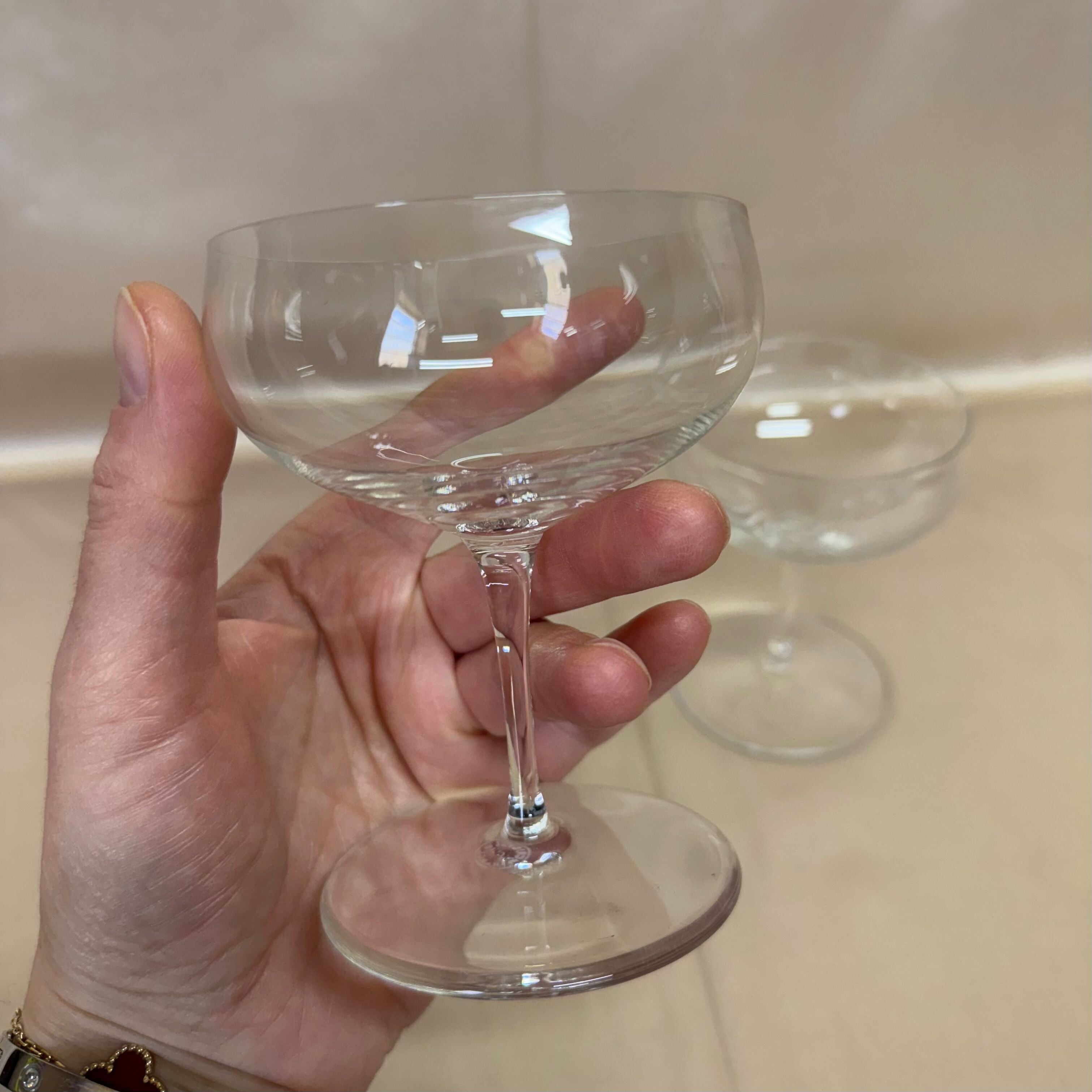 Saint-Louis Crystal Champagne Coupe Set of 2