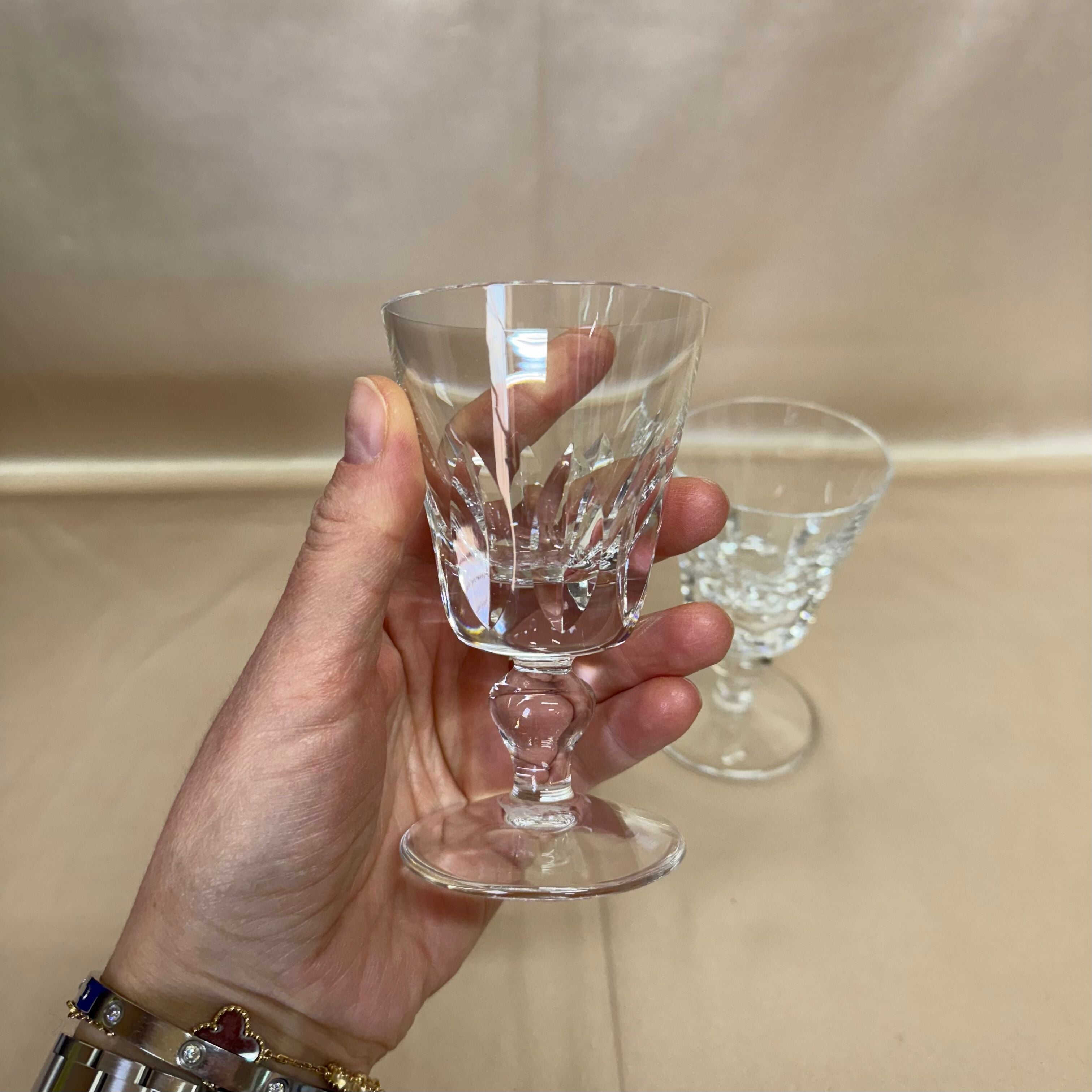 Saint-Louis Jersey Crystal Sherry Glass Set of 2