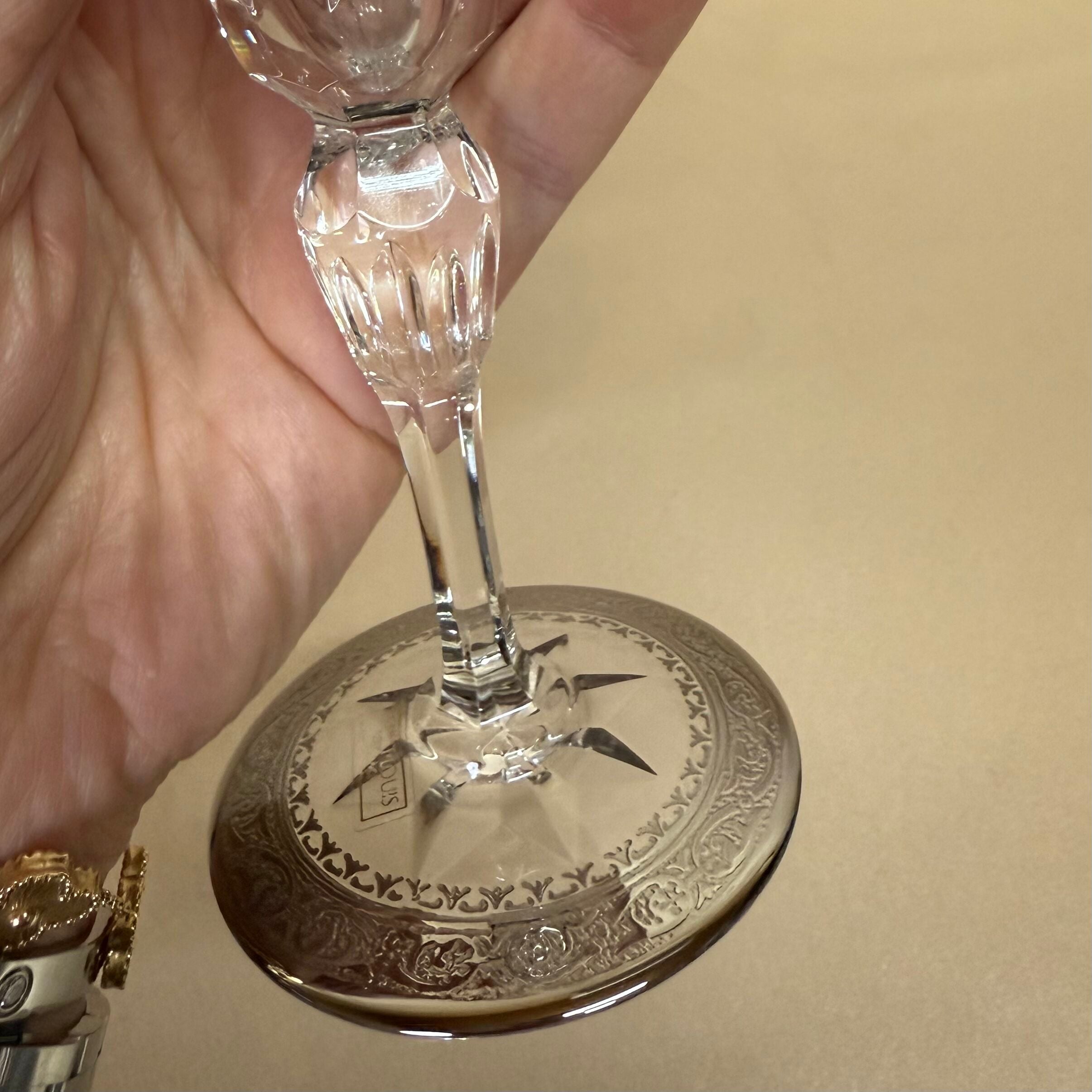 Saint-Louis Crystal Stella Platinum Champagne Glass