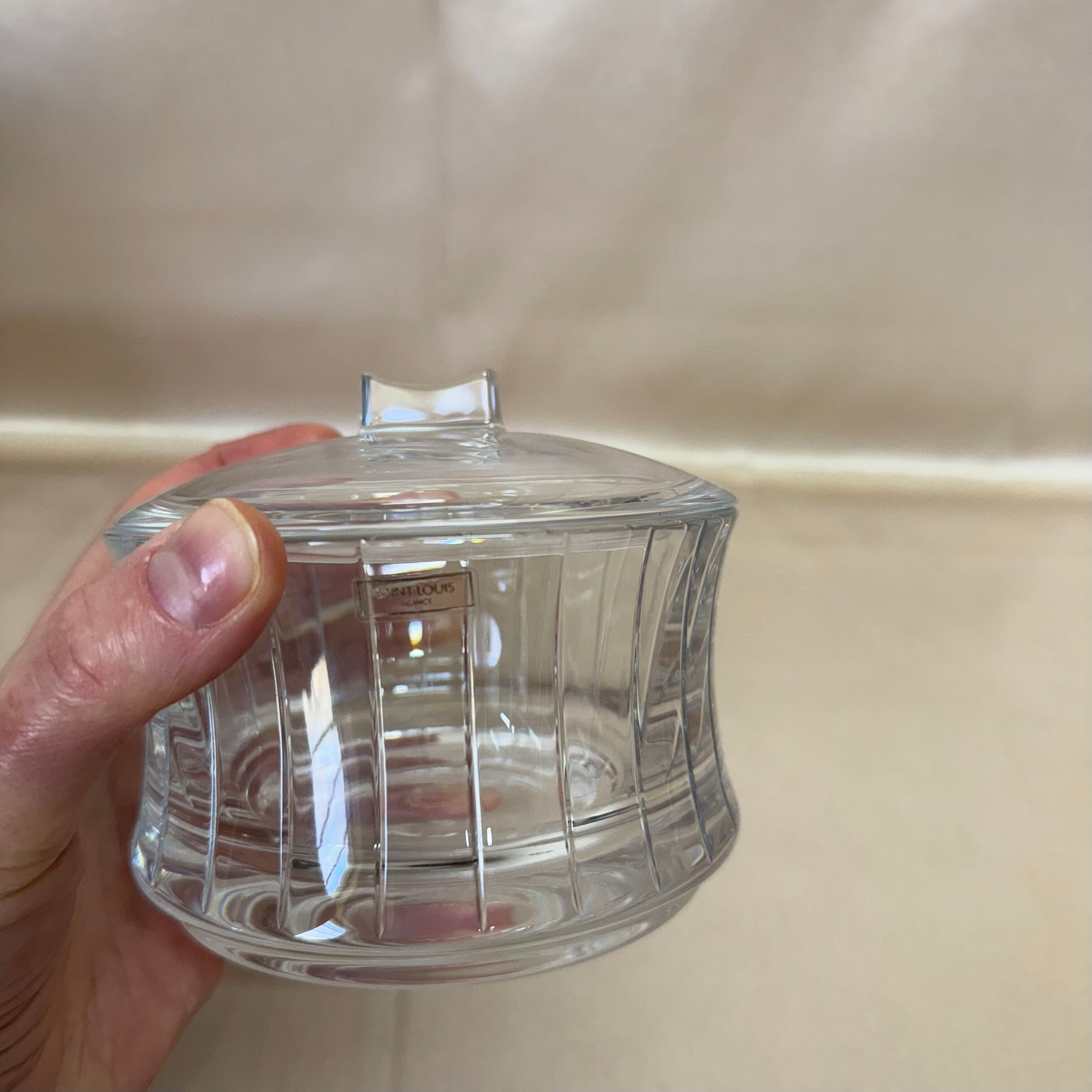 Saint-Louis Crystal Sugar Bowl with Lid