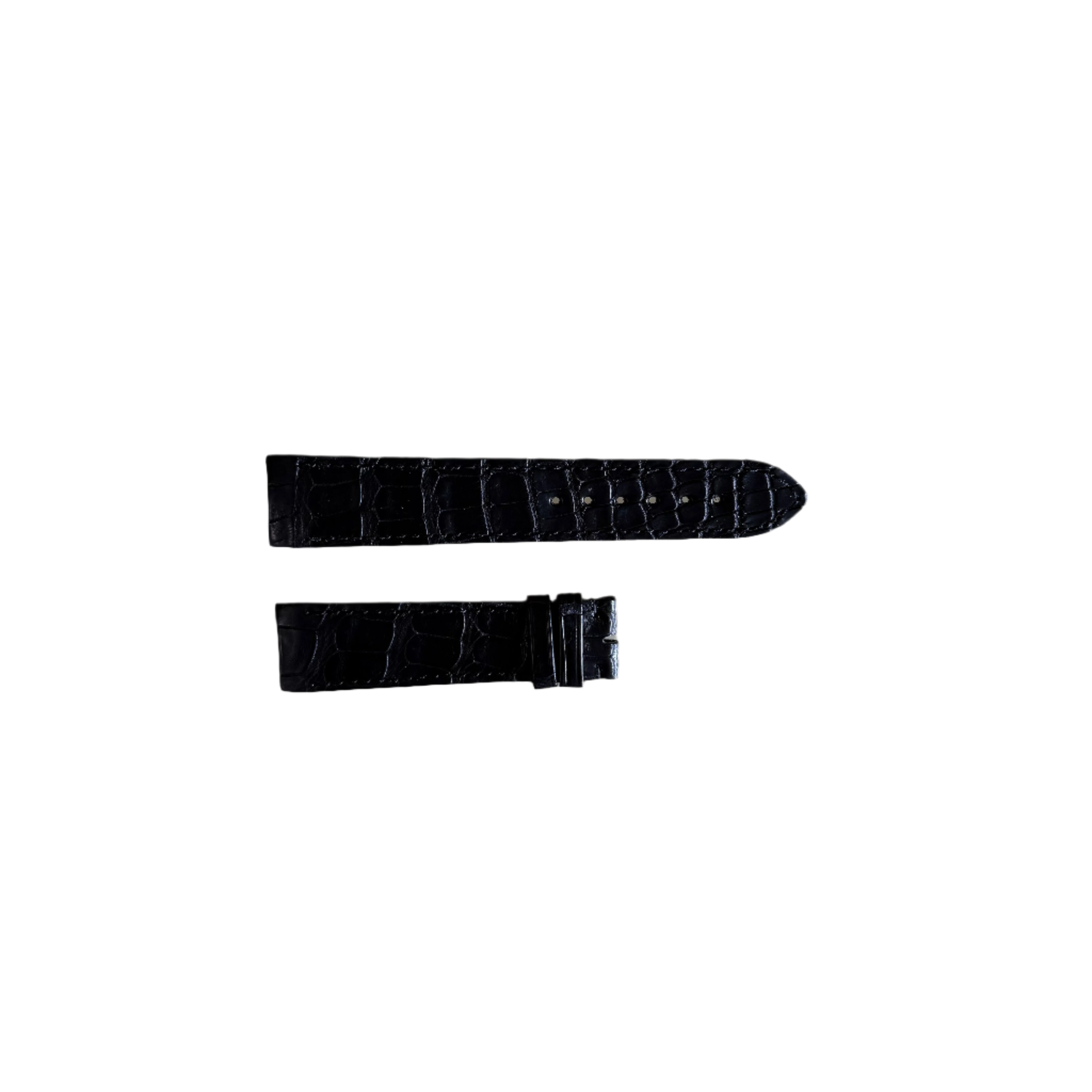 Authentic Ebel Black Crocodile Watch Strap Band 19mm 3015