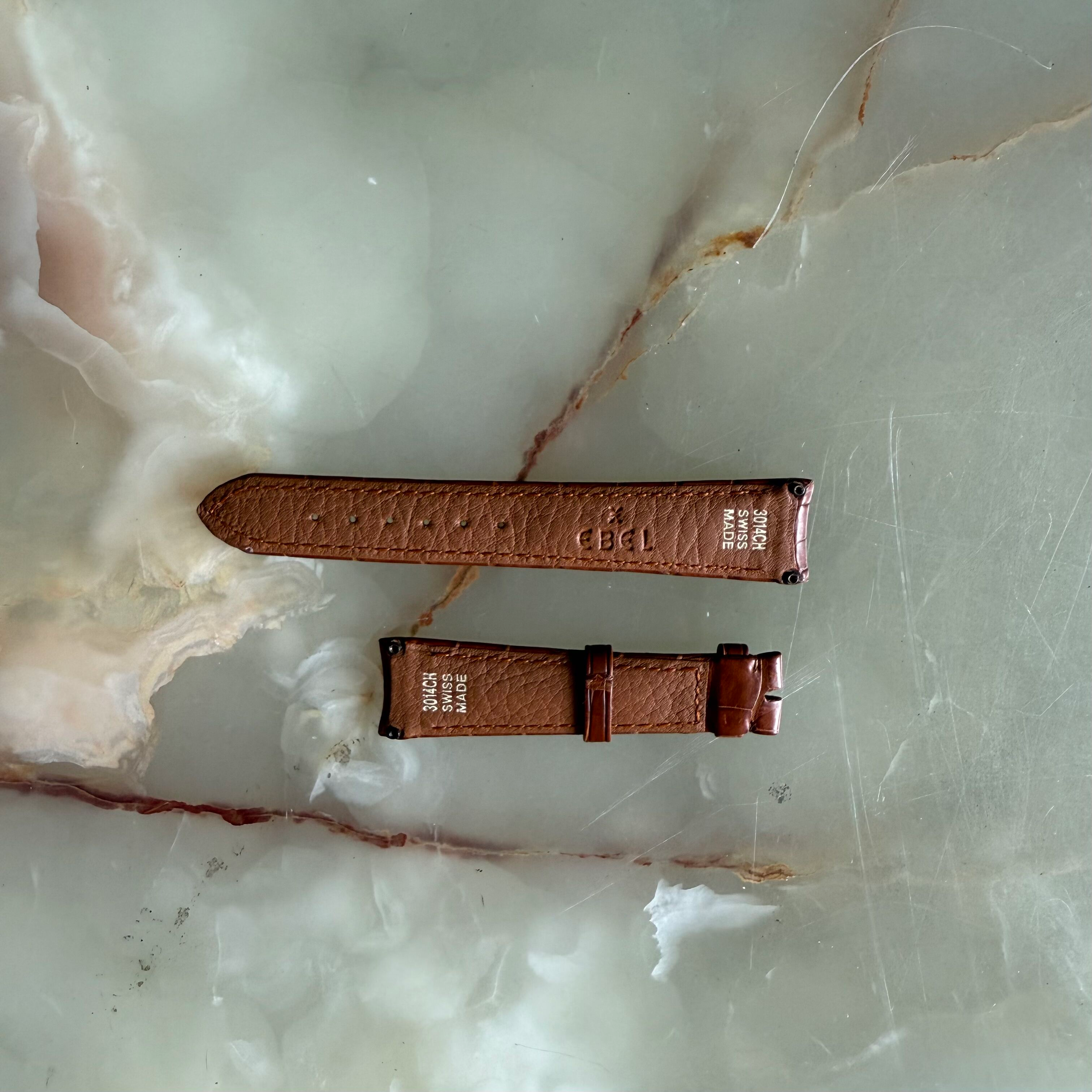 Authentic Ebel Sport Brown Crocodile Watch Strap Band 20mm 3014CH