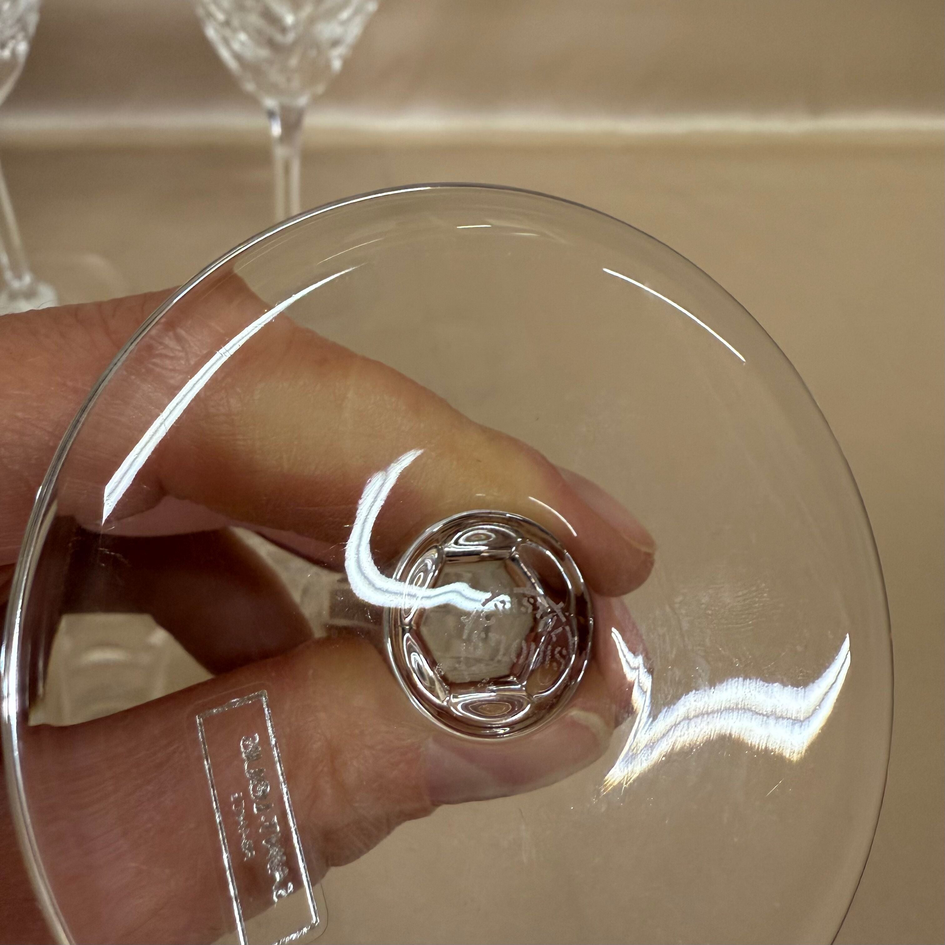 Saint-Louis Crystal Monaco Burgundy Wine Glass Set of 3