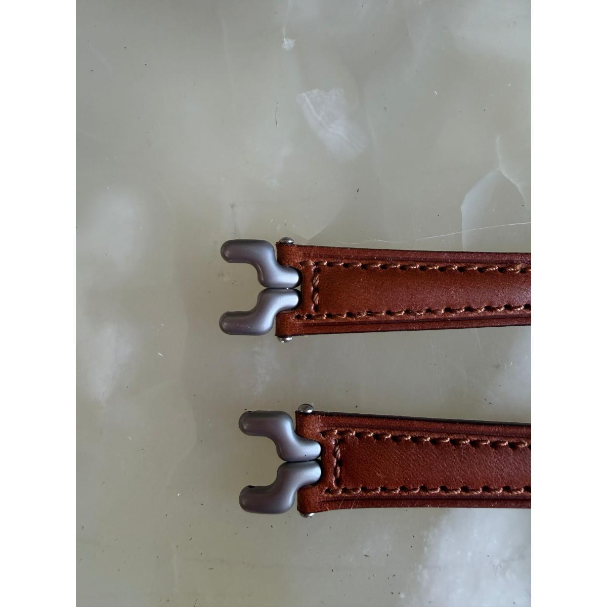 Authentic TAG Heuer SEL Brown Leather Watch Strap Band 15mm with Buckle