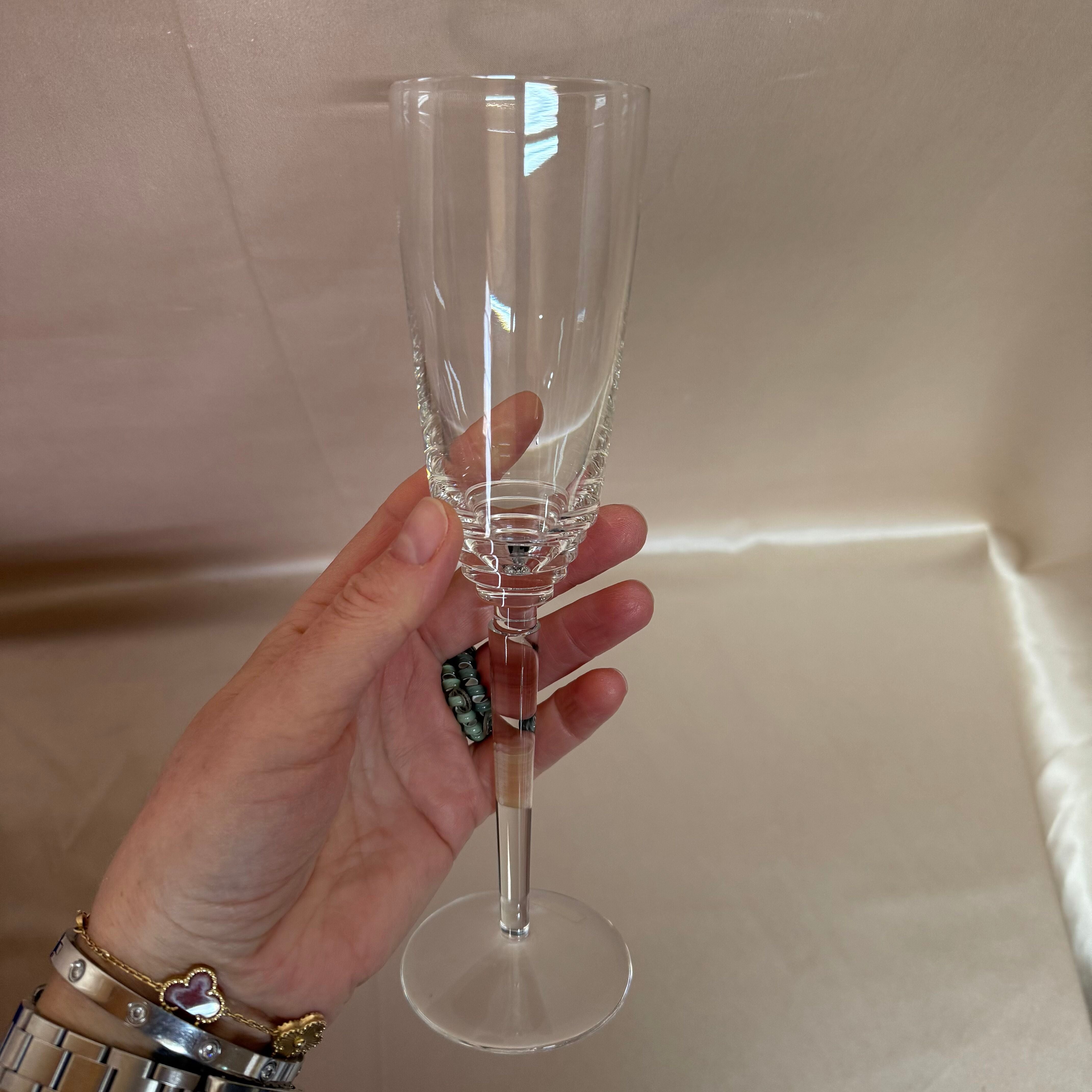 Saint-Louis Crystal Oxymore Champagne Glass