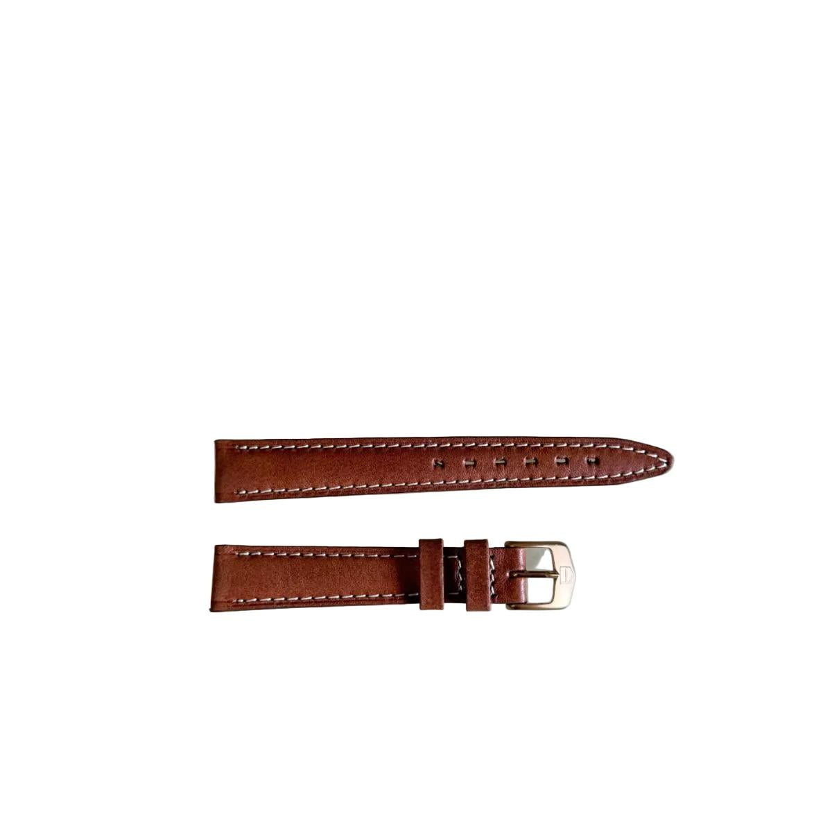 Authentic TAG Heuer Brown Leather Watch Strap Band 14mm with Buckle BC0157