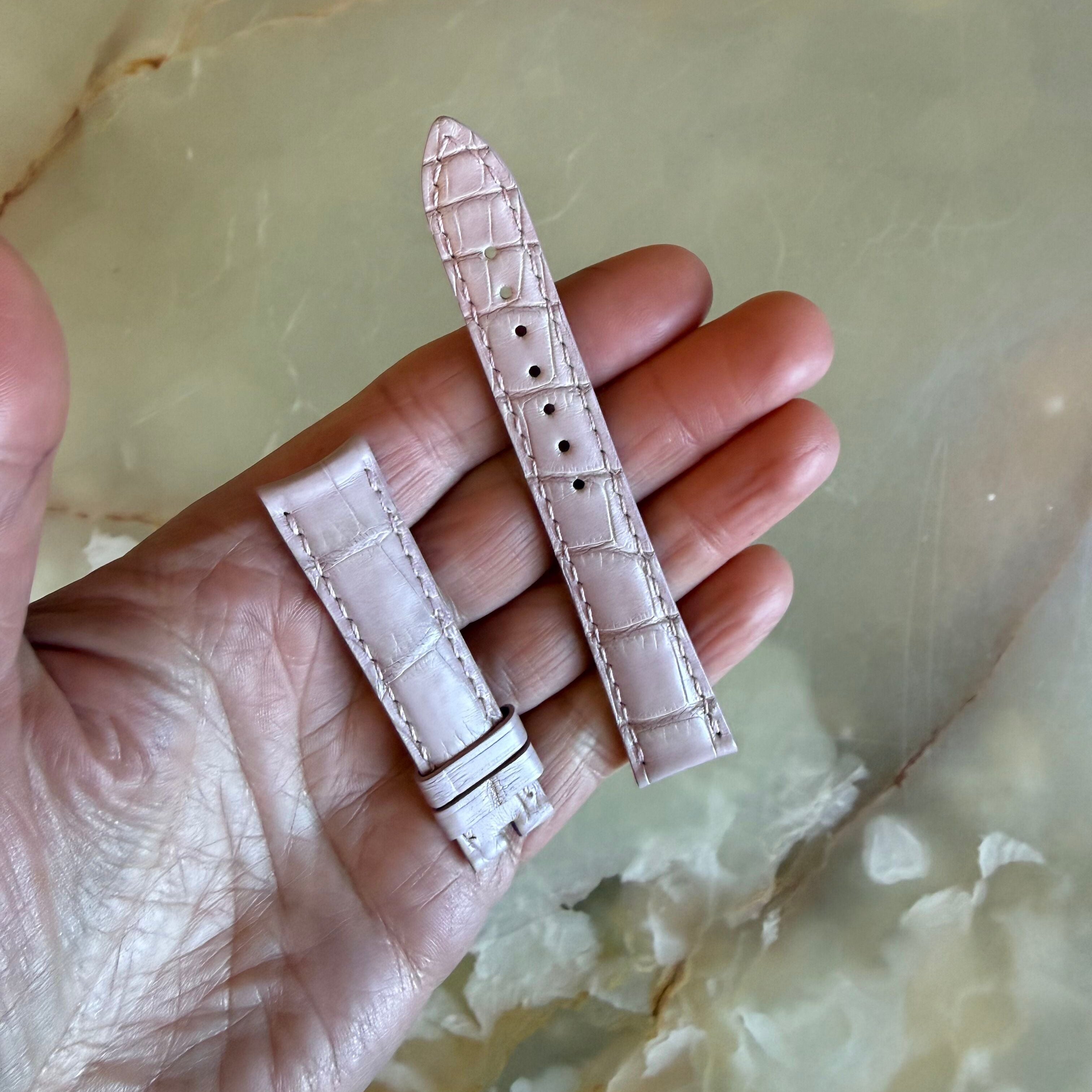 Authentic Vacheron Constantin Rose Pink Crocodile Watch Band Strap 16.5mm