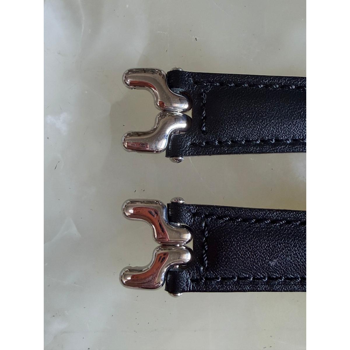 Authentic TAG Heuer Black Leather Watch Strap 18mm with Buckle Link BN0457