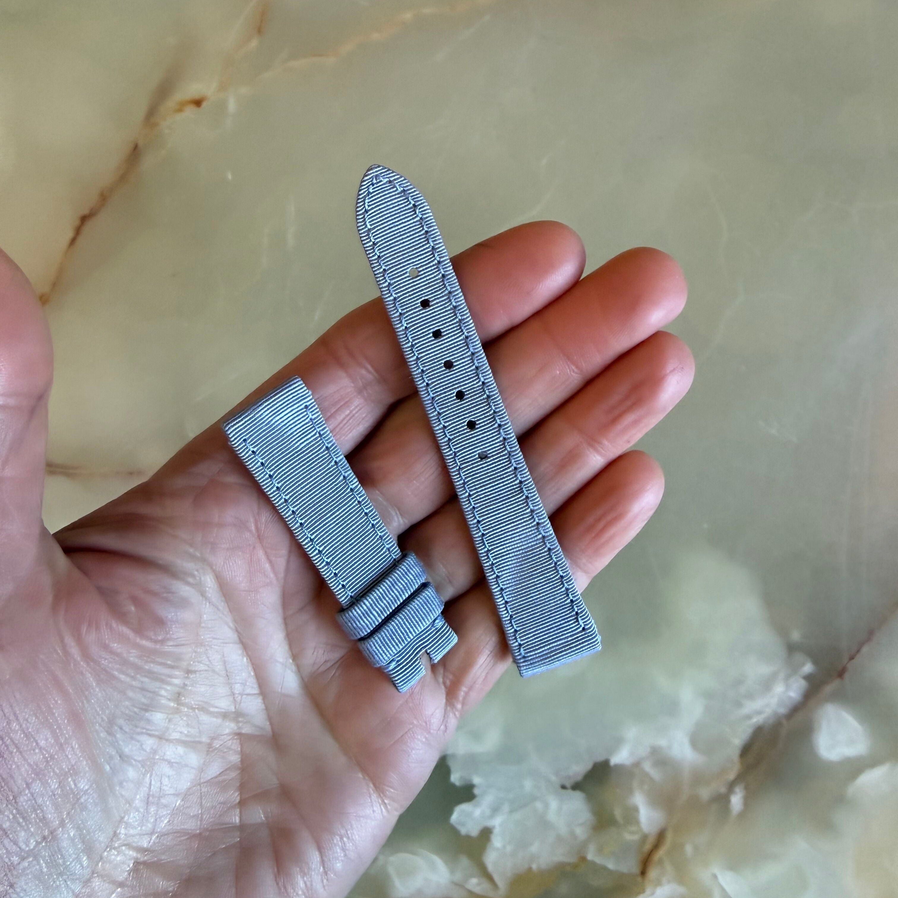 Authentic Vacheron Constantin Fabric Leather Blue Watch Band Strap 16mm