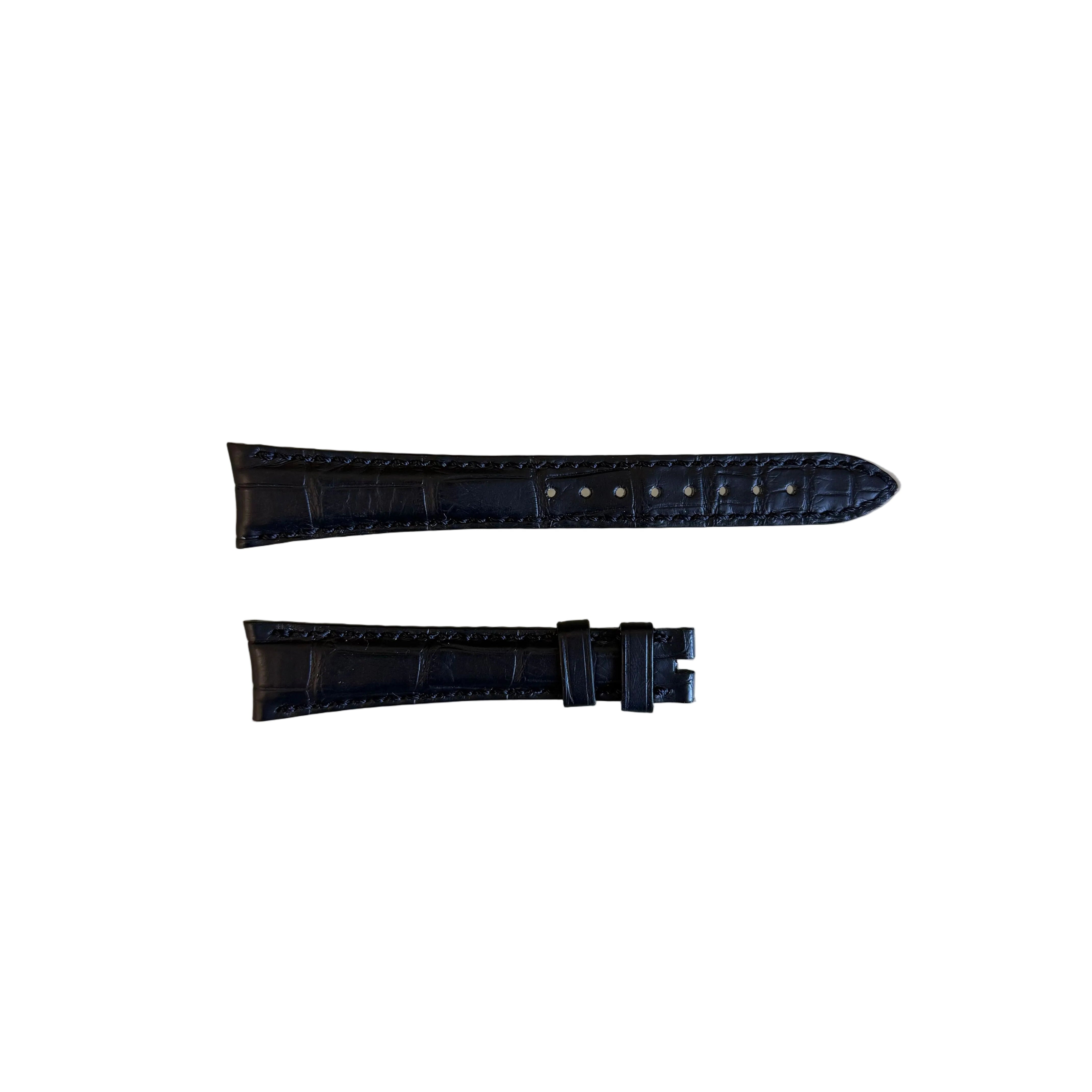 Authentic Vacheron Constantin Alligator Black Watch Band Strap 19mm