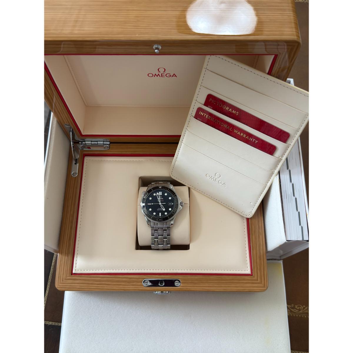 Omega Seamaster Black Dial 41mm Watch 21230412001003