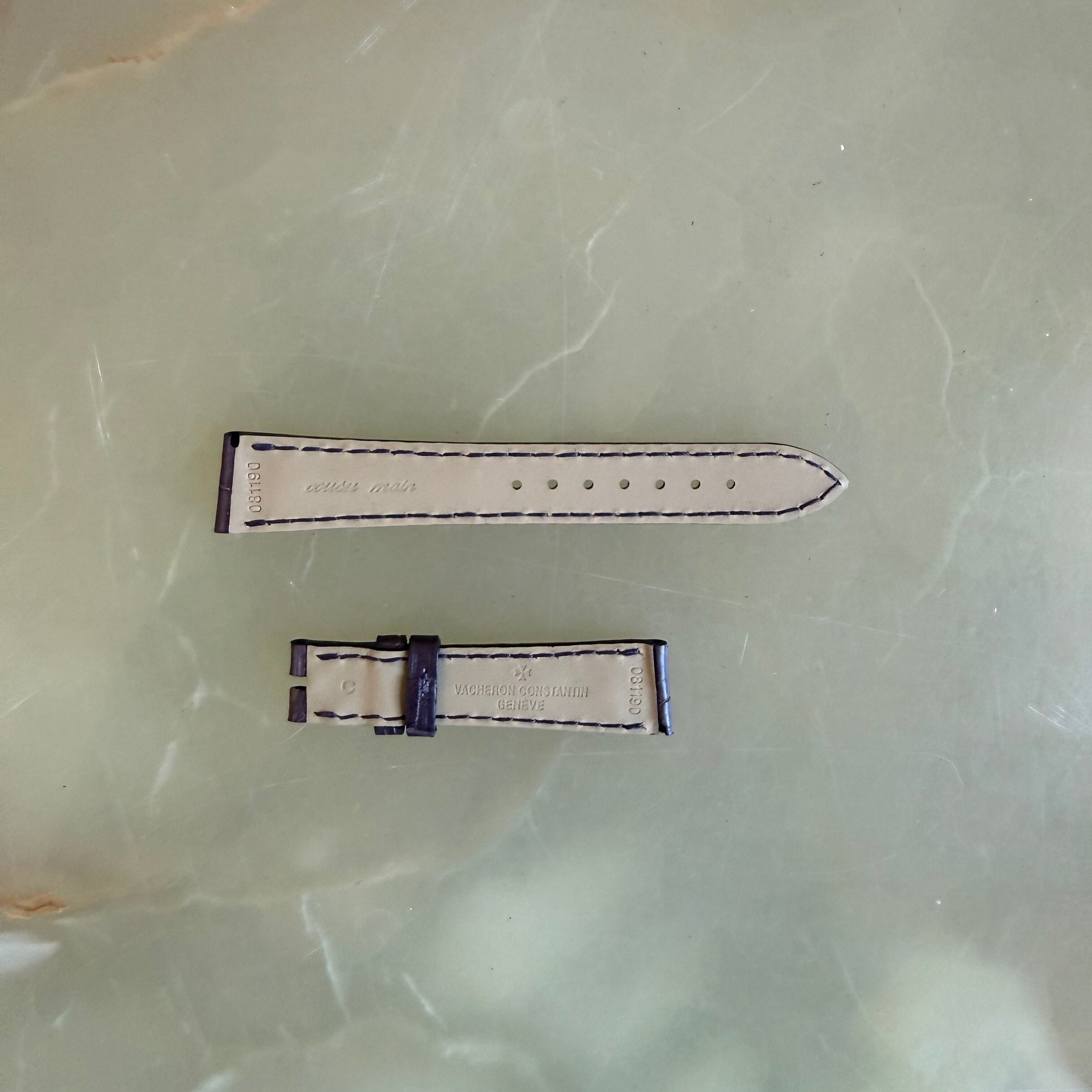 Authentic Vacheron Constantin Alligator Purple Watch Band Strap 17mm