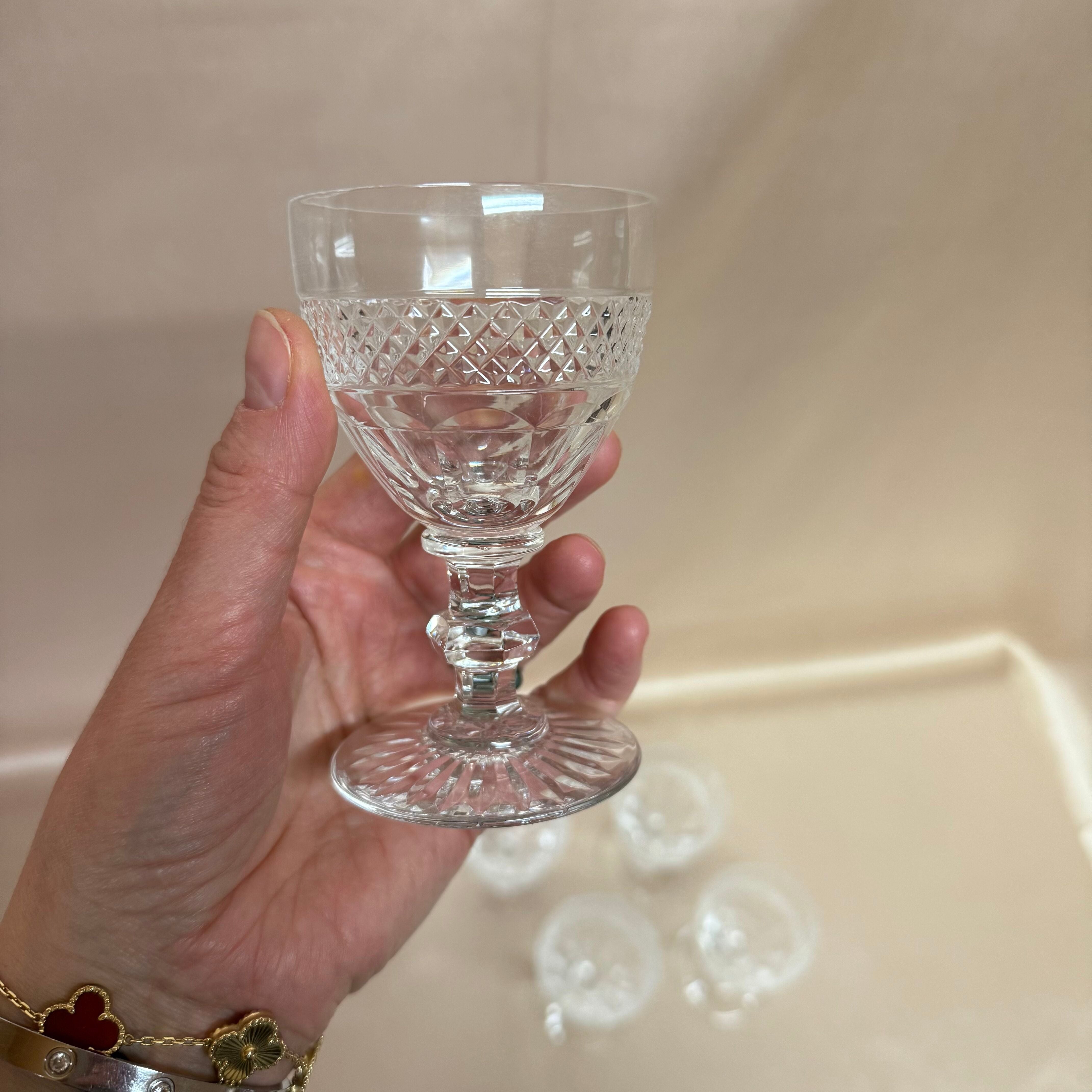 Saint-Louis Crystal Trianon Claret Wine Set of 6