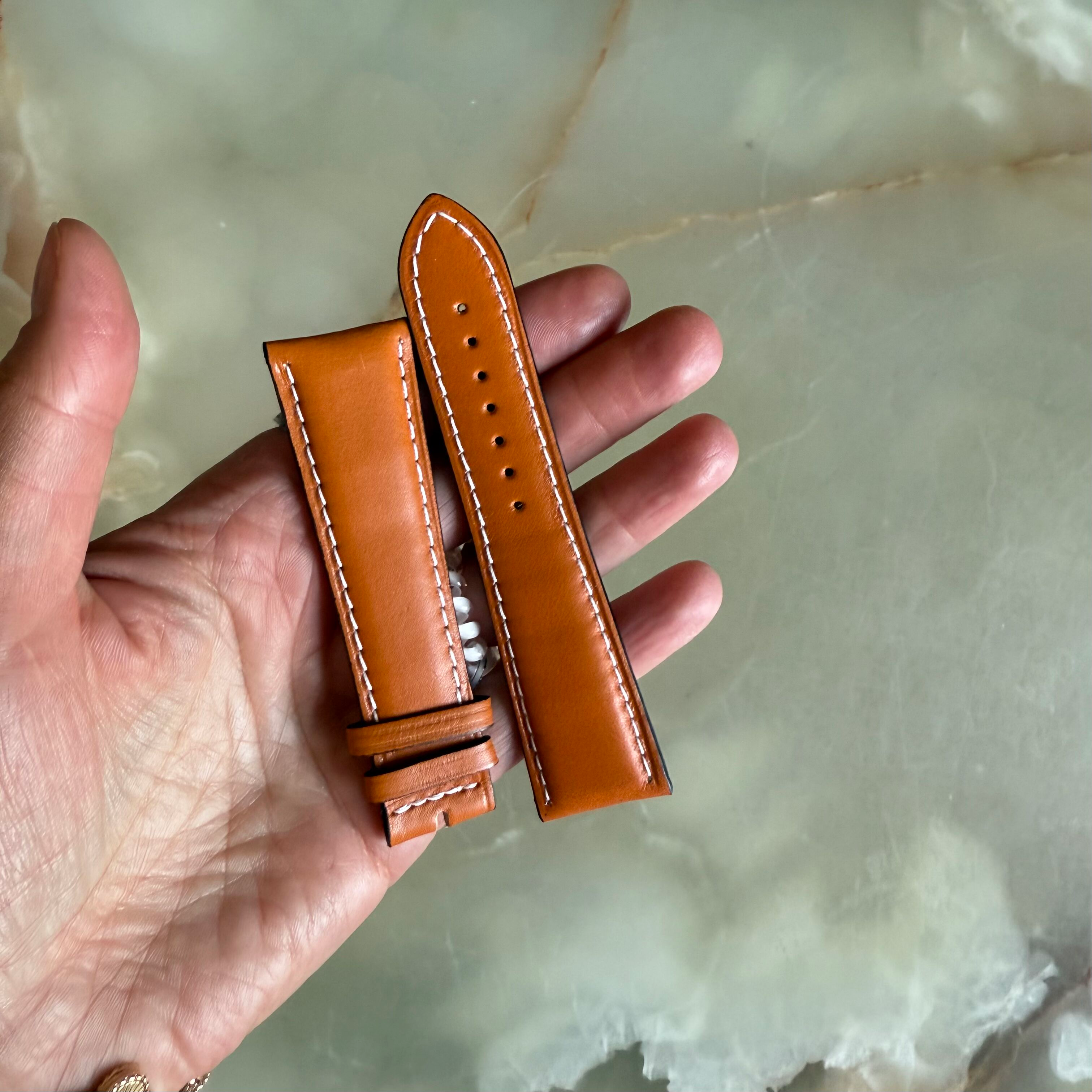 Authentic Longines Master Collection Orange Leather Watch Strap Band 25mm L682101328