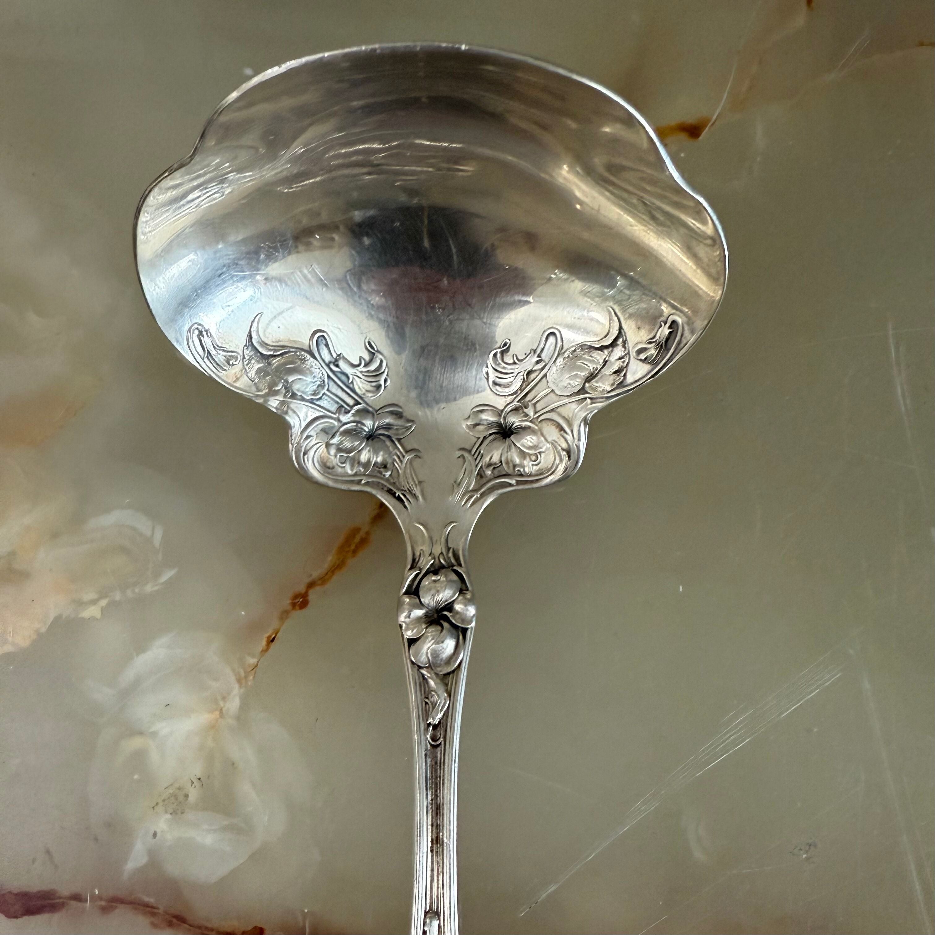 Wallace Violet Sterling Silver Gravy Ladle