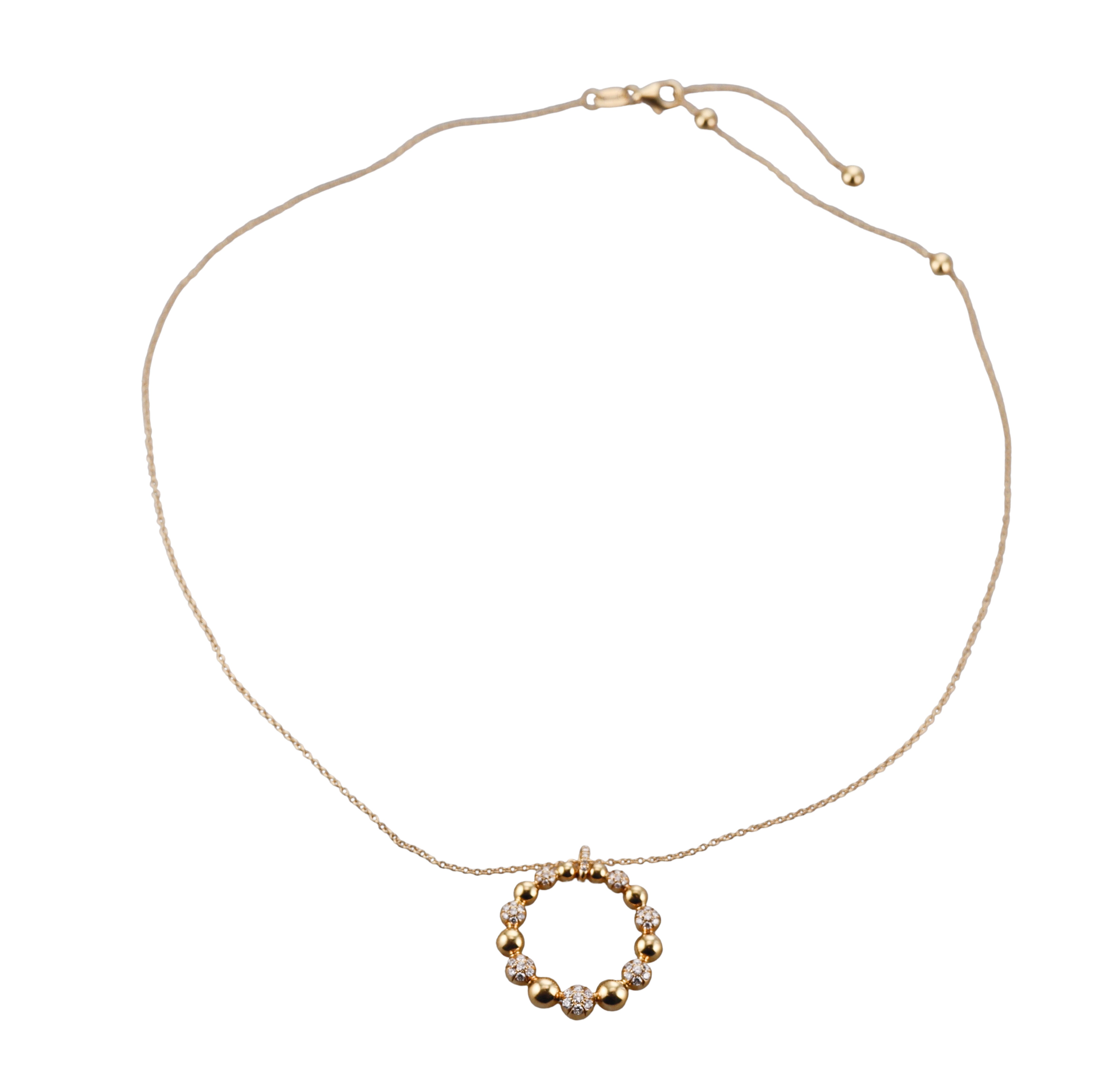 Memoire by Hearts on Fire 18k Diamond Bubbles Classic Pendant Necklace