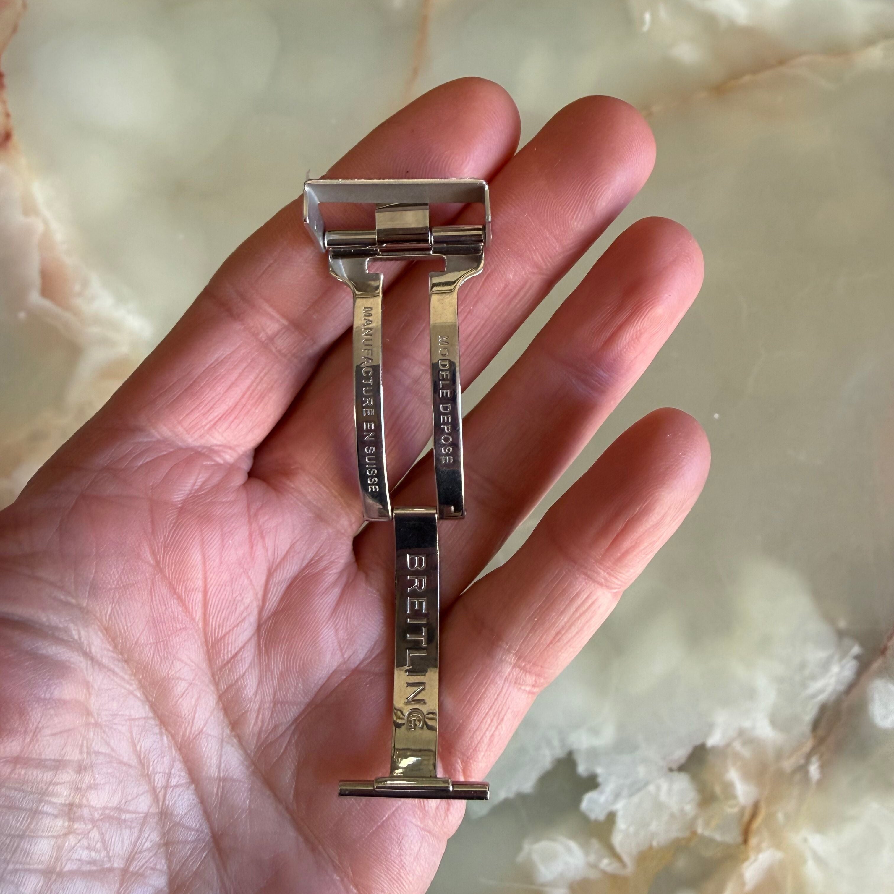 Authentic Breitling Stainless Steel 20mm Clasp Buckle 553.163.4