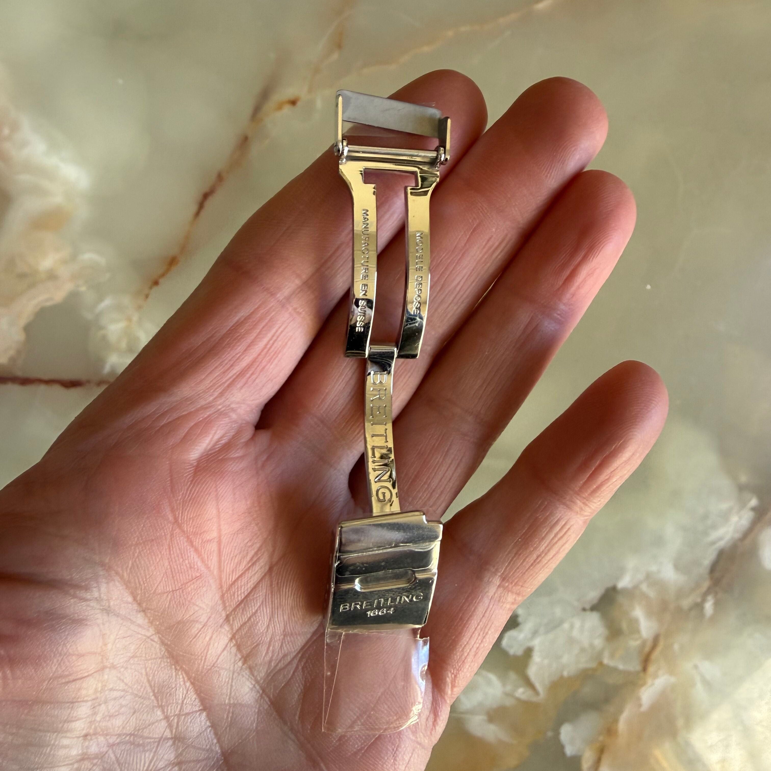Authentic Breitling Stainless Steel 15mm Clasp Buckle 550.210