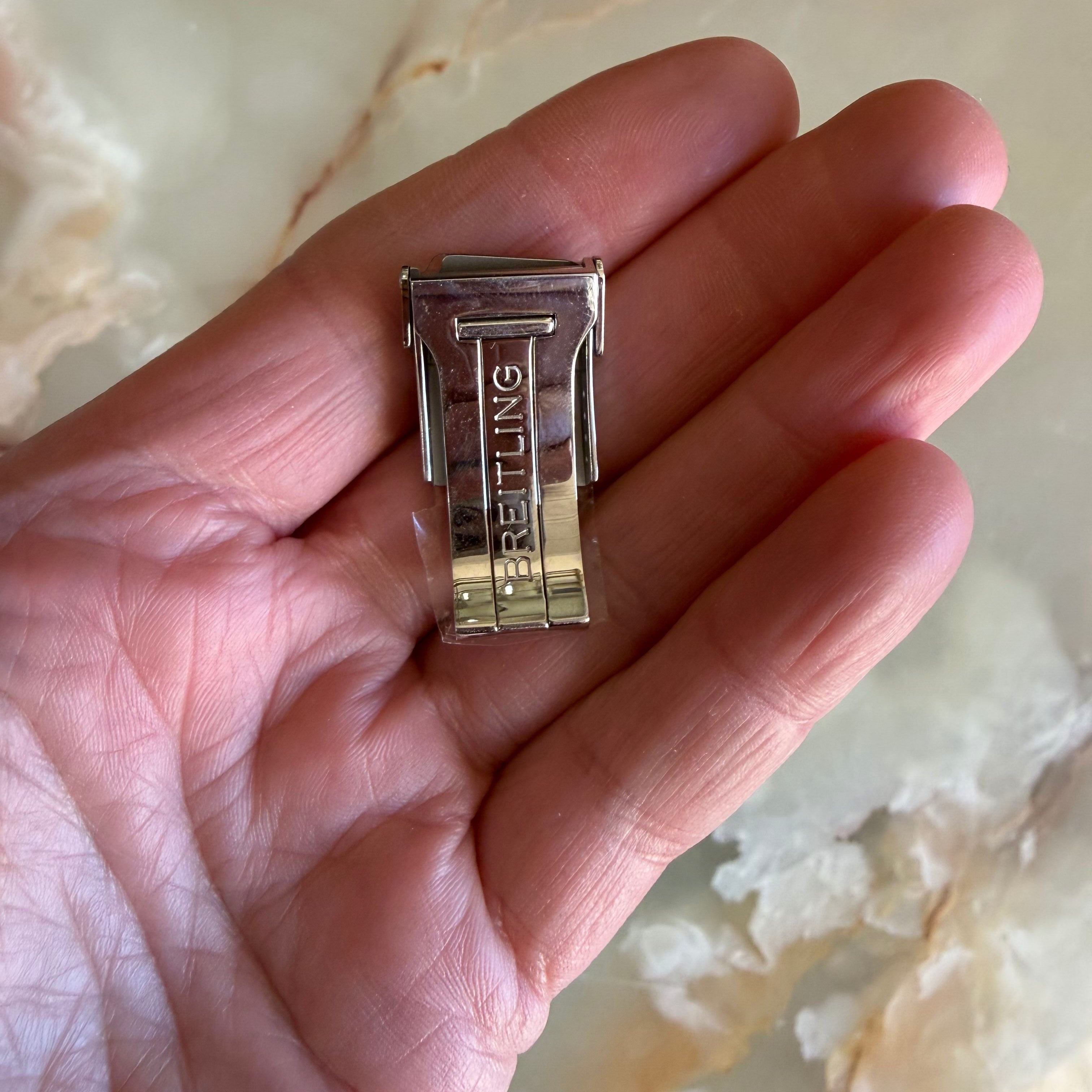 Authentic Breitling Stainless Steel 15mm Clasp Buckle 550.210