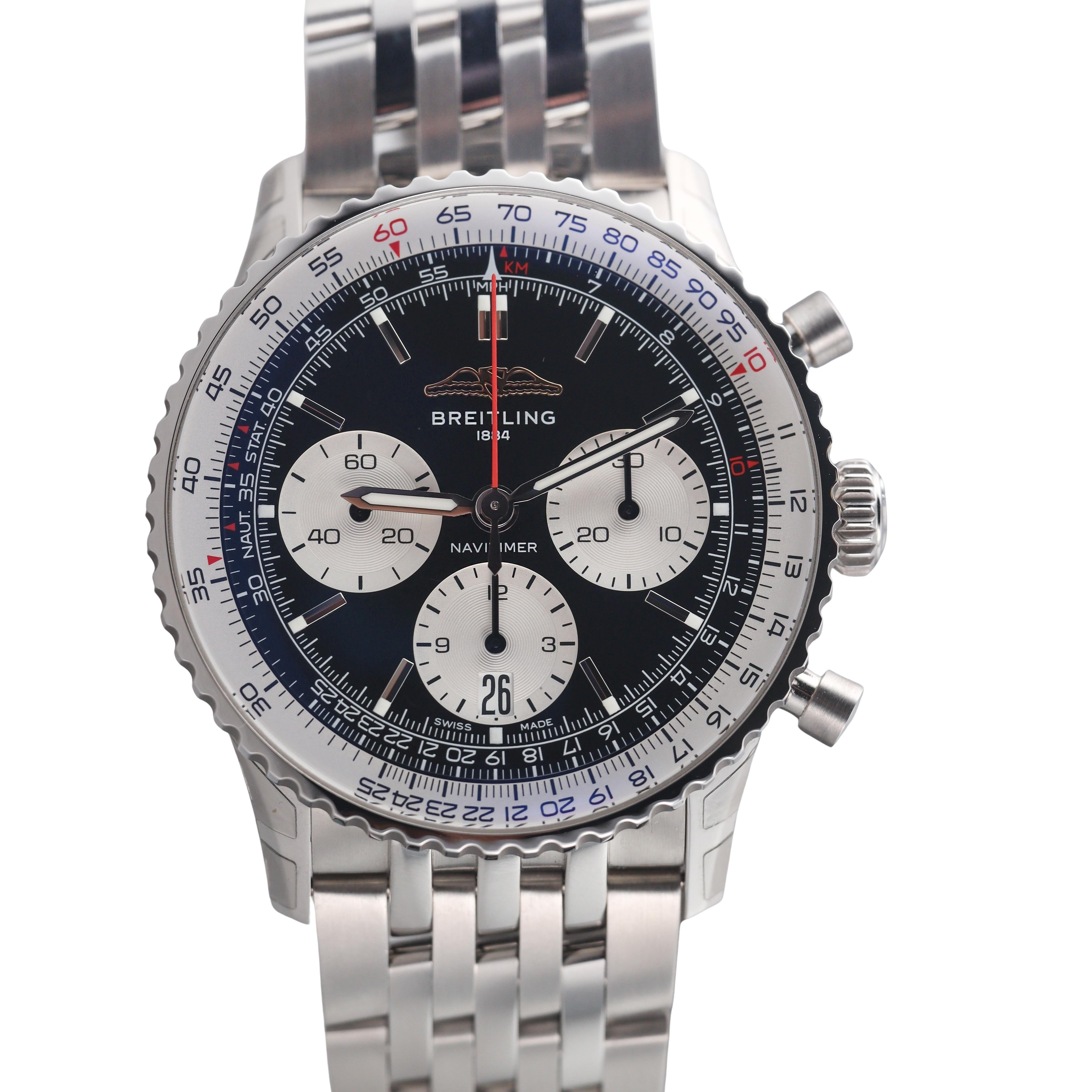 Breitling Navitimer B01 Chronograph 41 Steel Automatic Watch AB0139