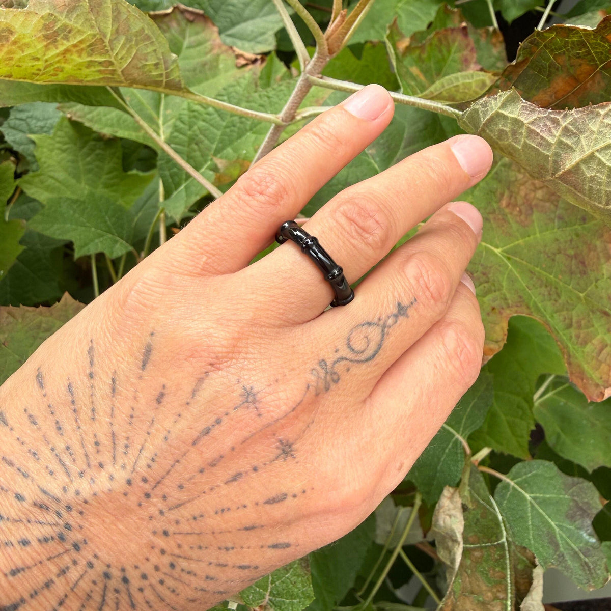 Lalique Soulmates Black Crystal Band Ring 10315300