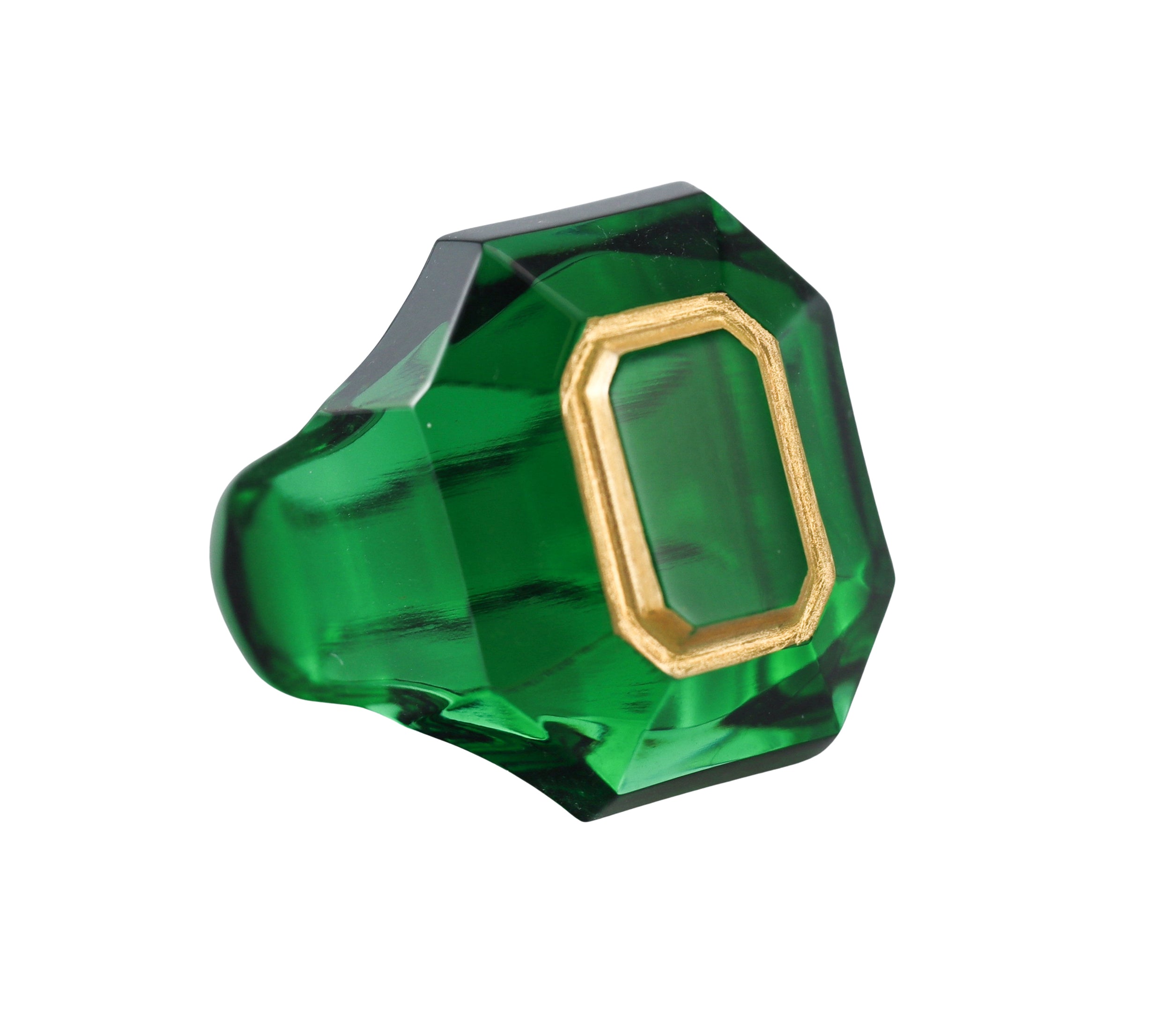Baccarat Crystal Harcourt Green Ring 2814643
