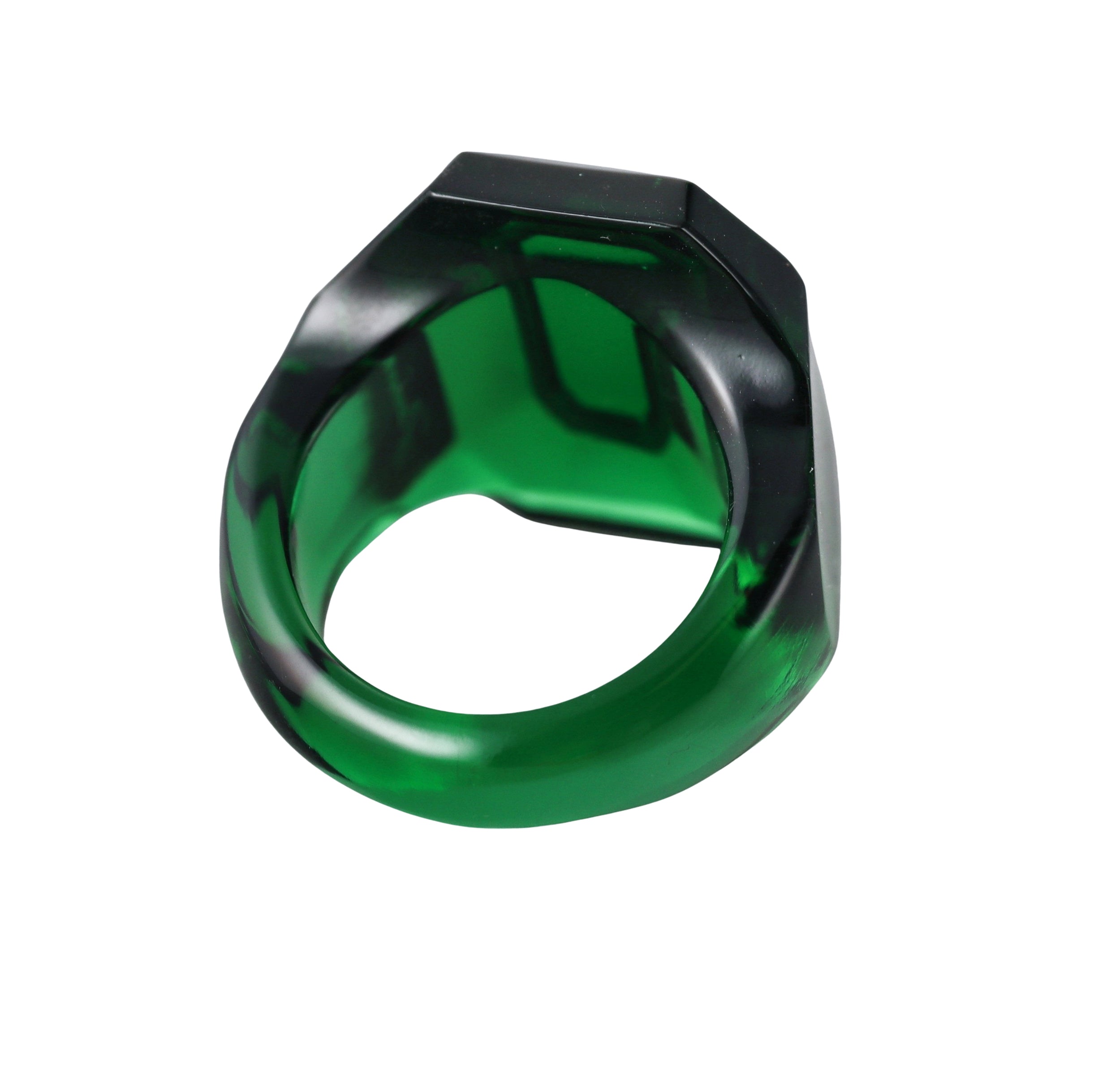 Baccarat Crystal Harcourt Green Ring 2814643