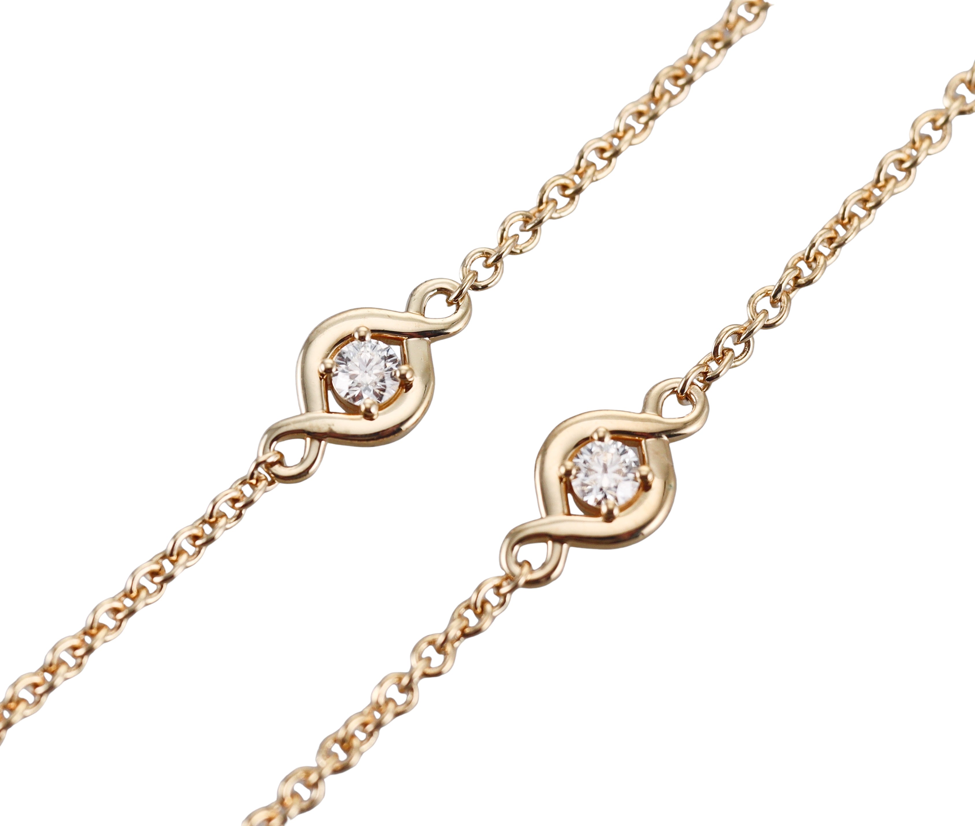 Hearts on Fire 18k Gold Diamond Optima Station Necklace