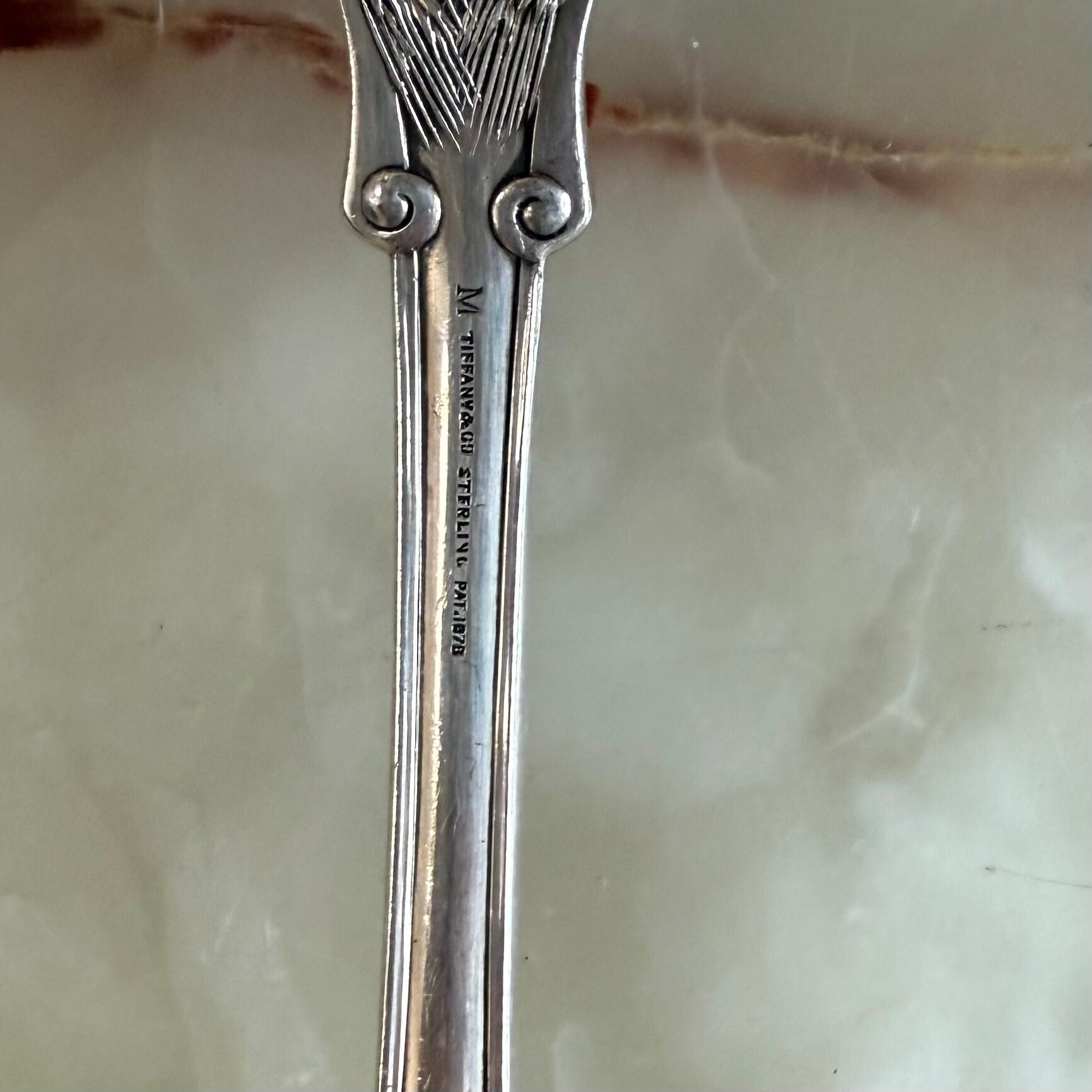 Tiffany & Co Olympian Sterling Silver Ice Cream Serving Spoon