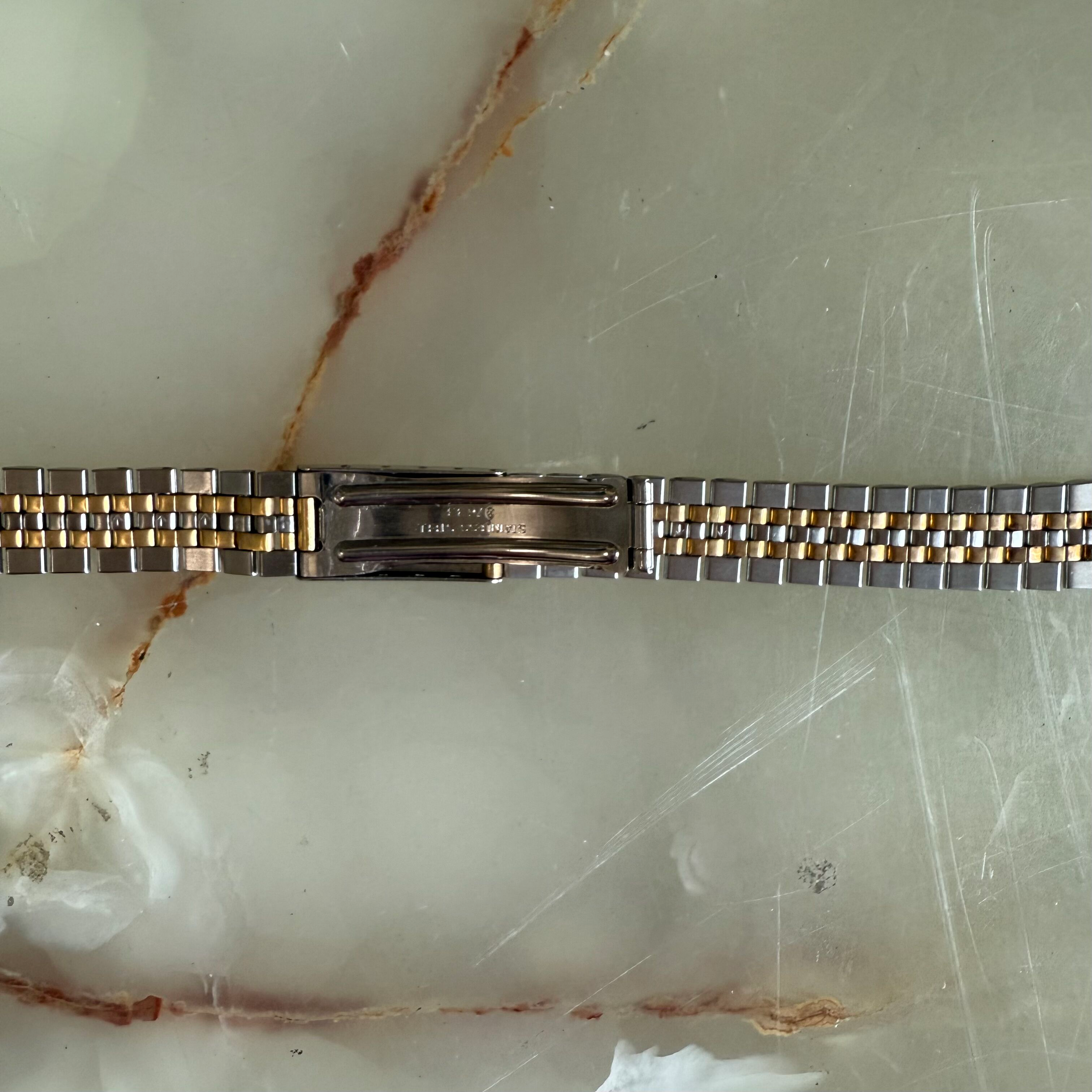Authentic Longines Stainless Steel Two Ton Watch Bracelet 18mm