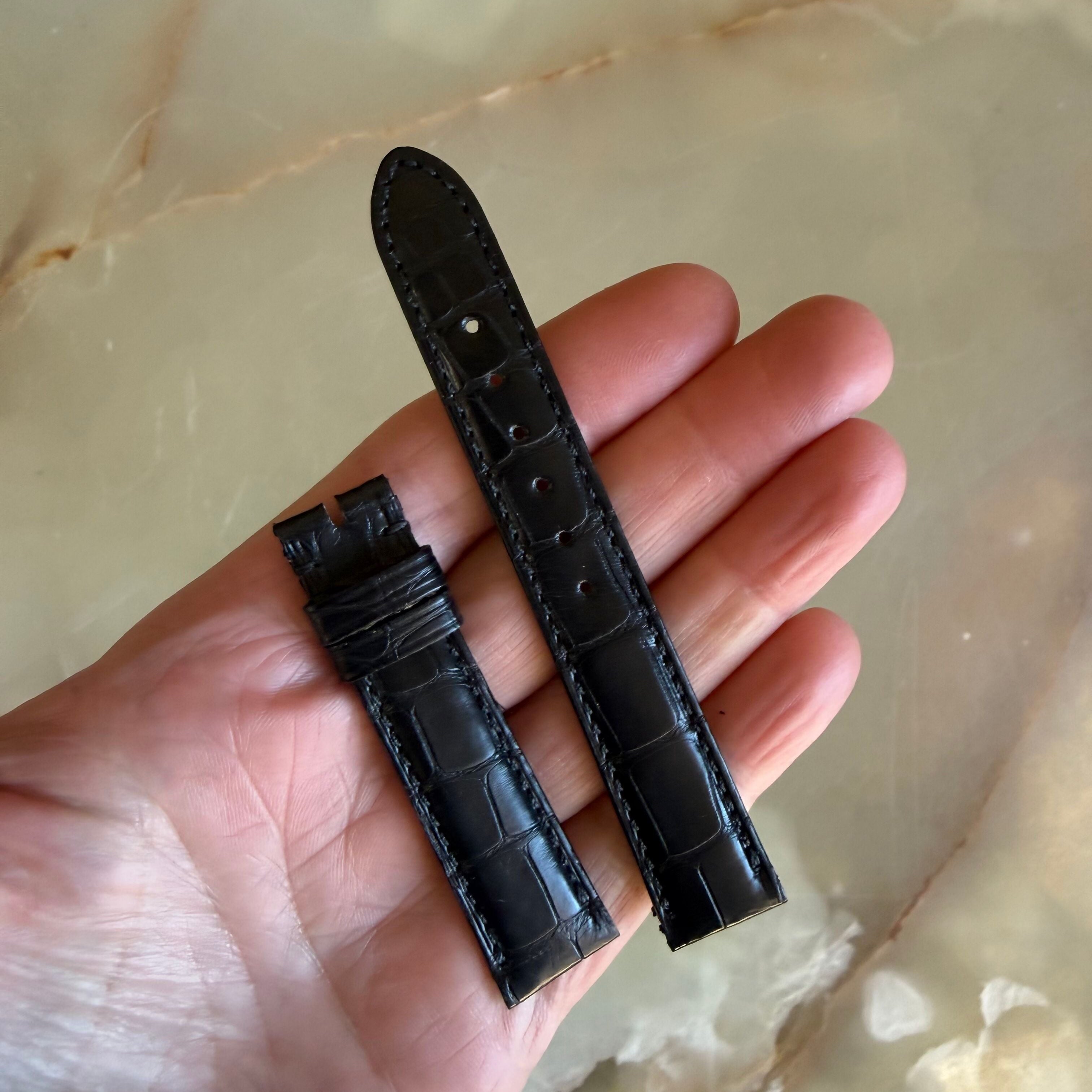 Authentic Audemars Piguet Black Allgator Watch Strap Band 16mm