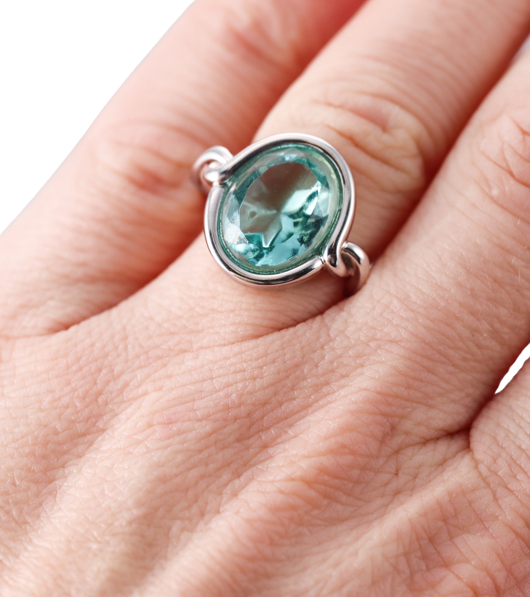 Baccarat Crystal Marie-Helene De Taillac Sterling Silver Turquoise Ring 2812918