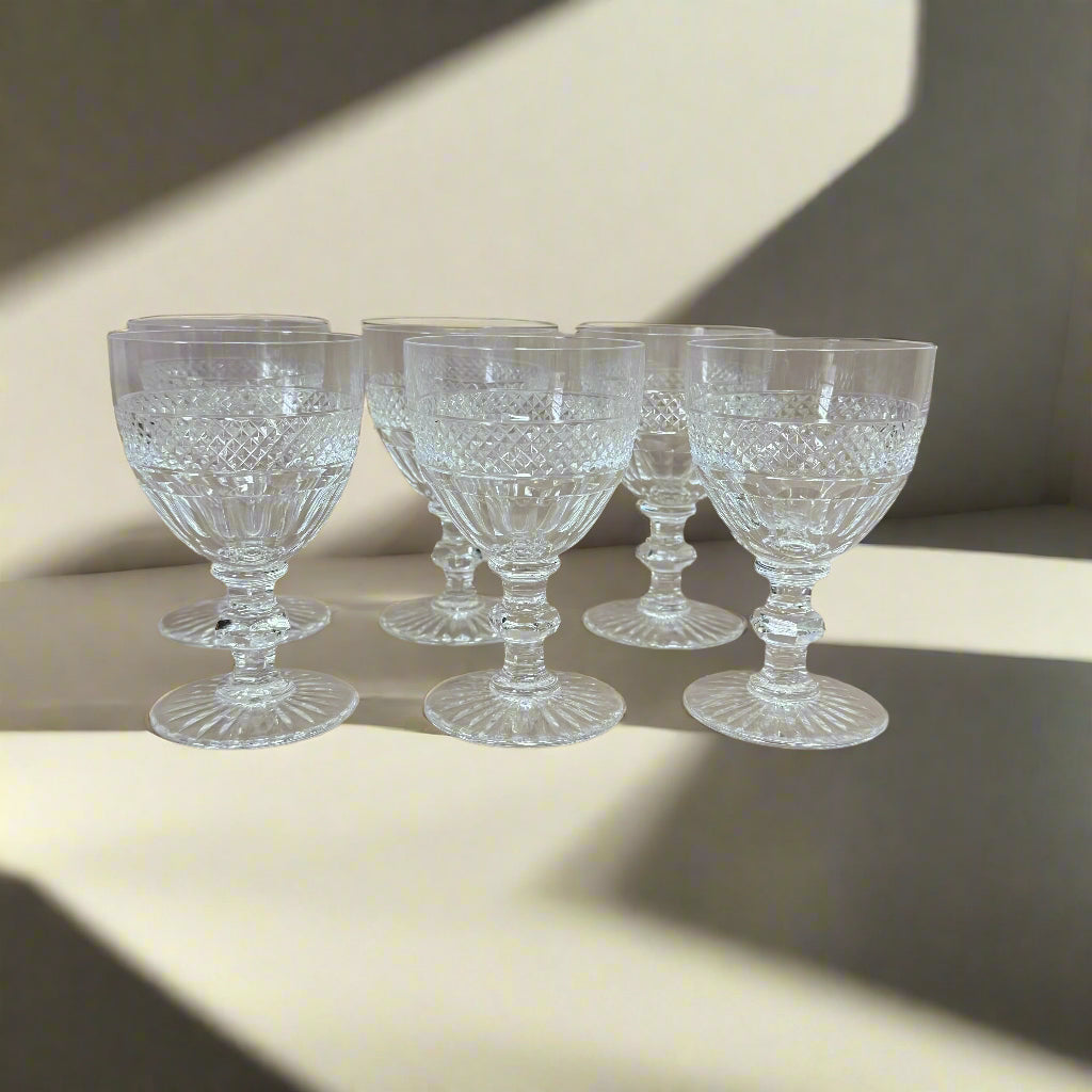Saint-Louis Crystal Trianon Continental Goblet Set of 6