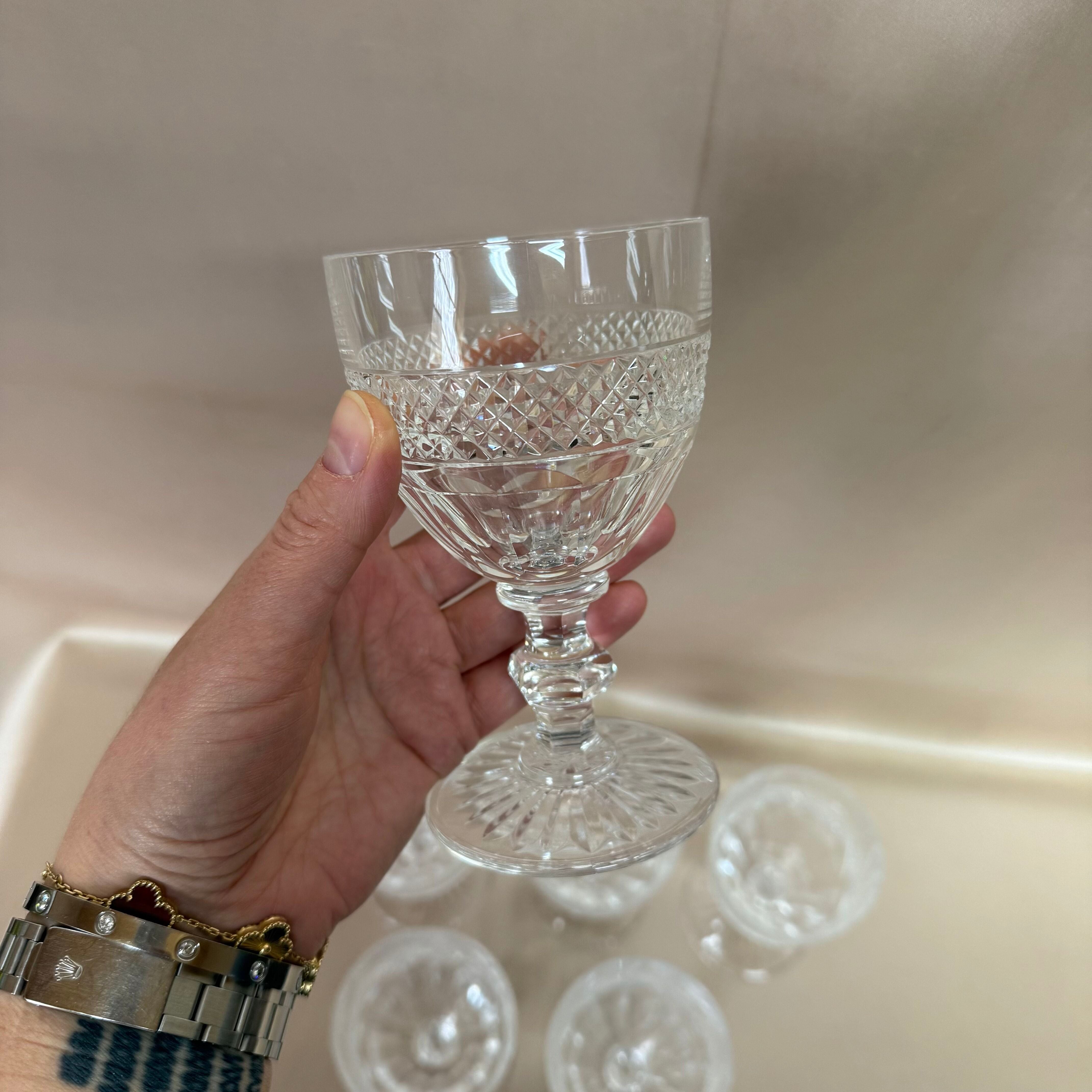 Saint-Louis Crystal Trianon Continental Goblet Set of 6