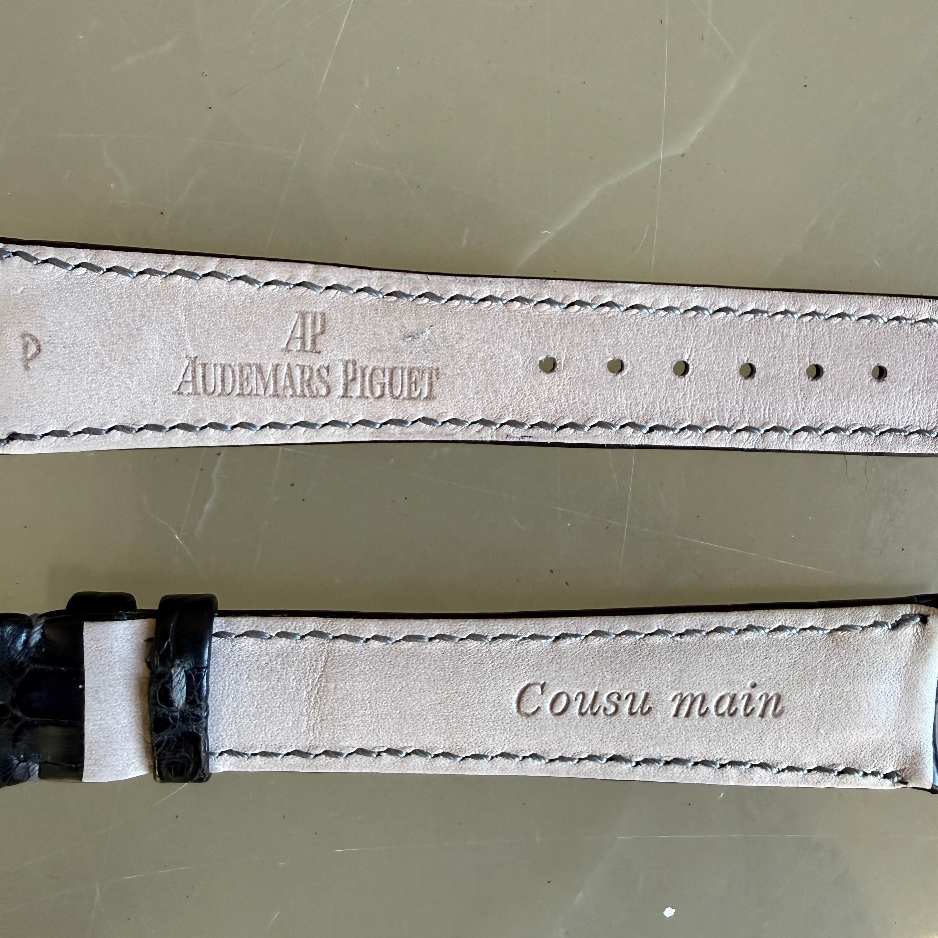 Authentic Audemars Piguet Black Crocodile Watch Strap Band 20.5mm