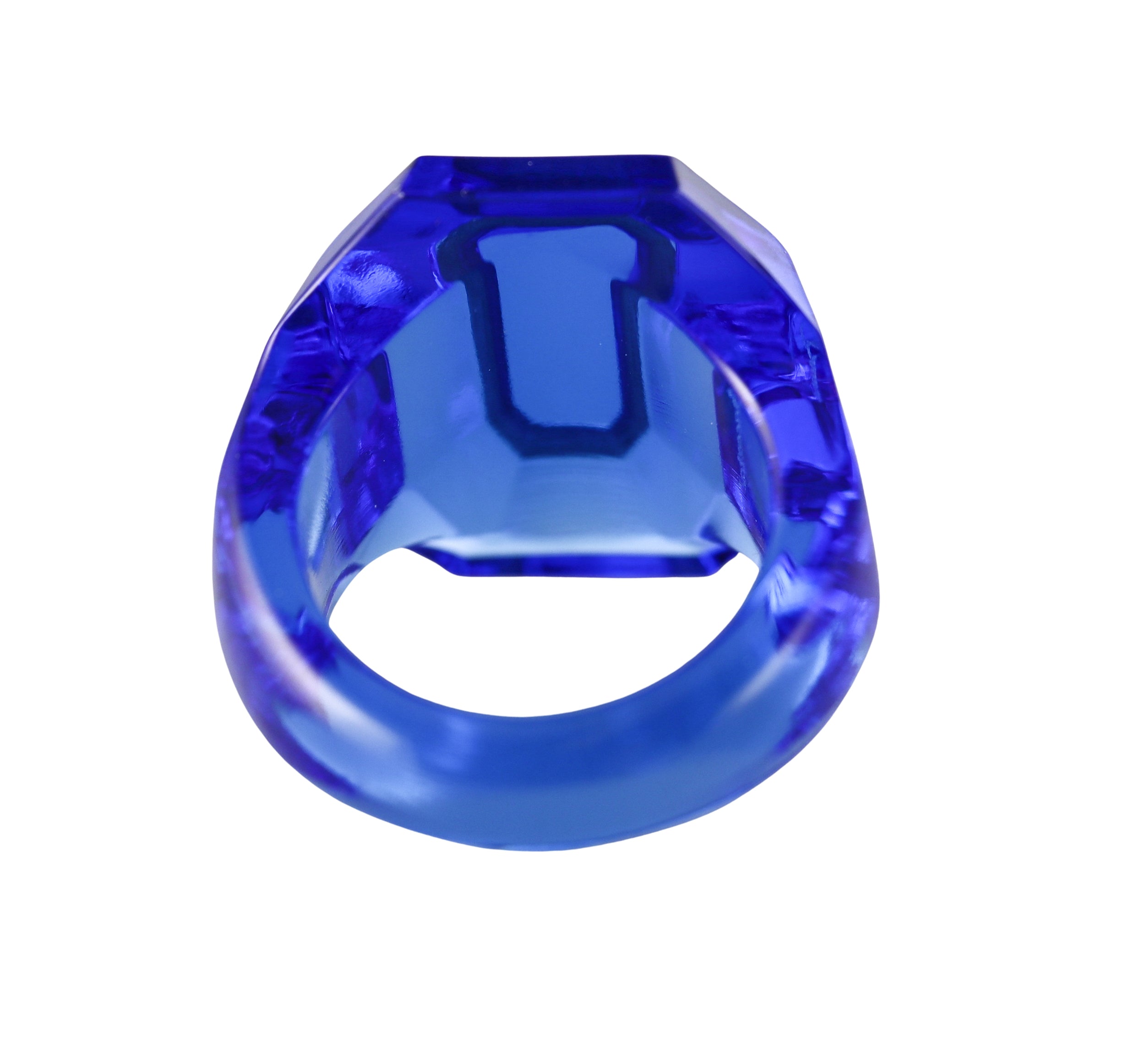 Baccarat Crystal Harcourt Blue Ring 2814653