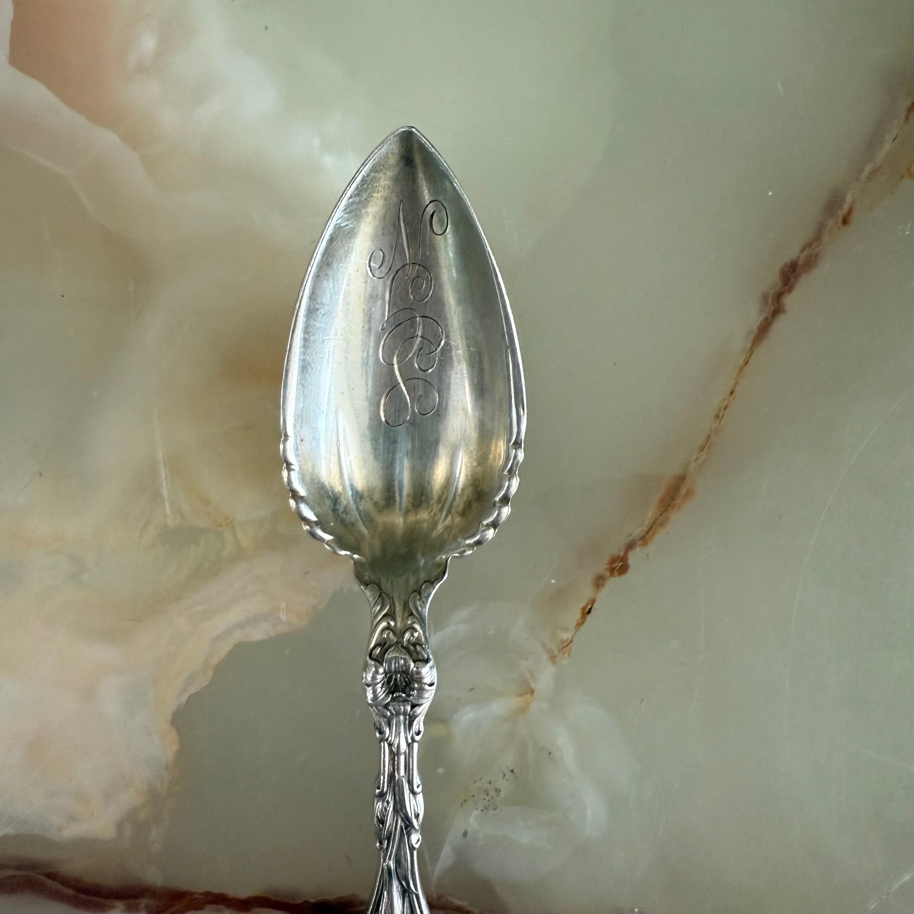 Whiting Lily Sterling Fruit Orange Spoon Set of 6