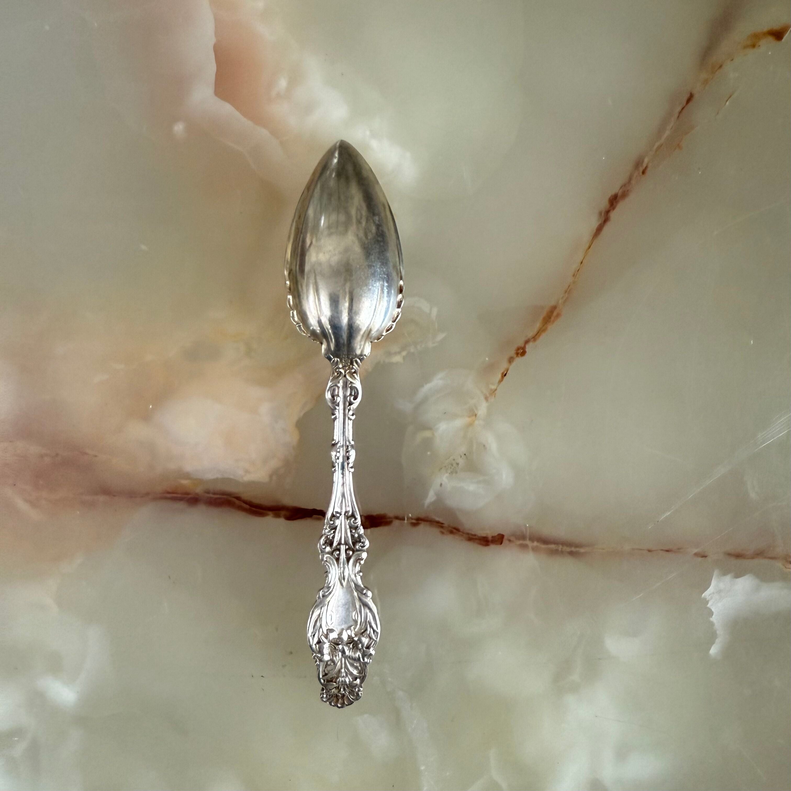 Whiting Lily Sterling Fruit Orange Spoon Set of 6