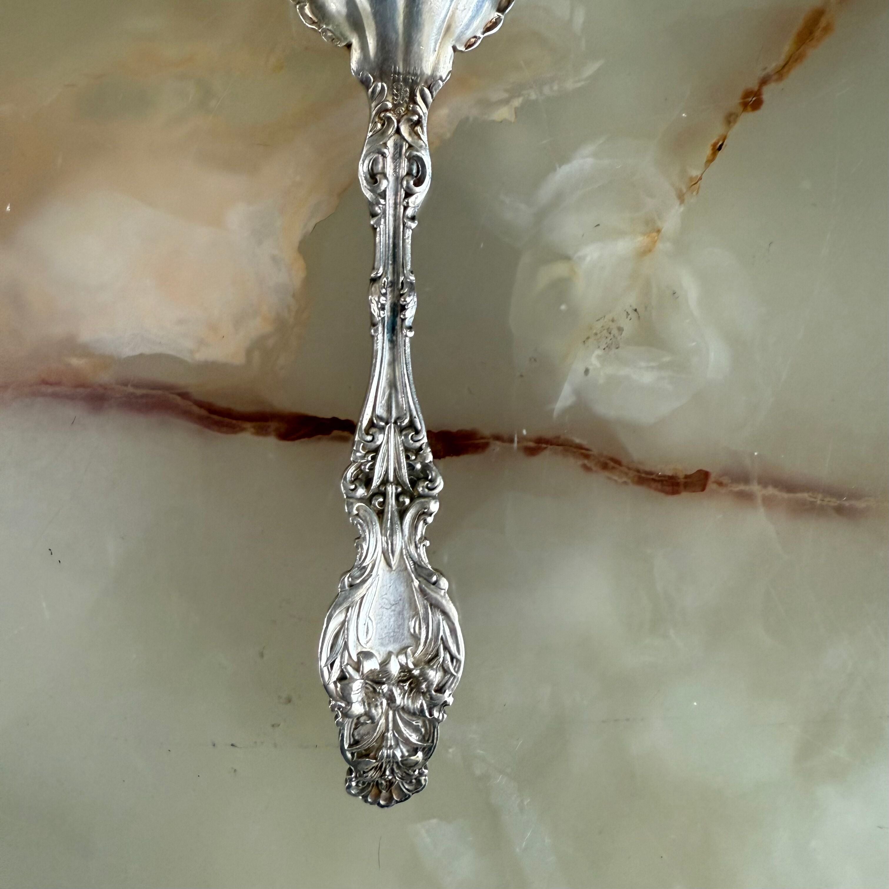 Whiting Lily Sterling Fruit Orange Spoon Set of 6