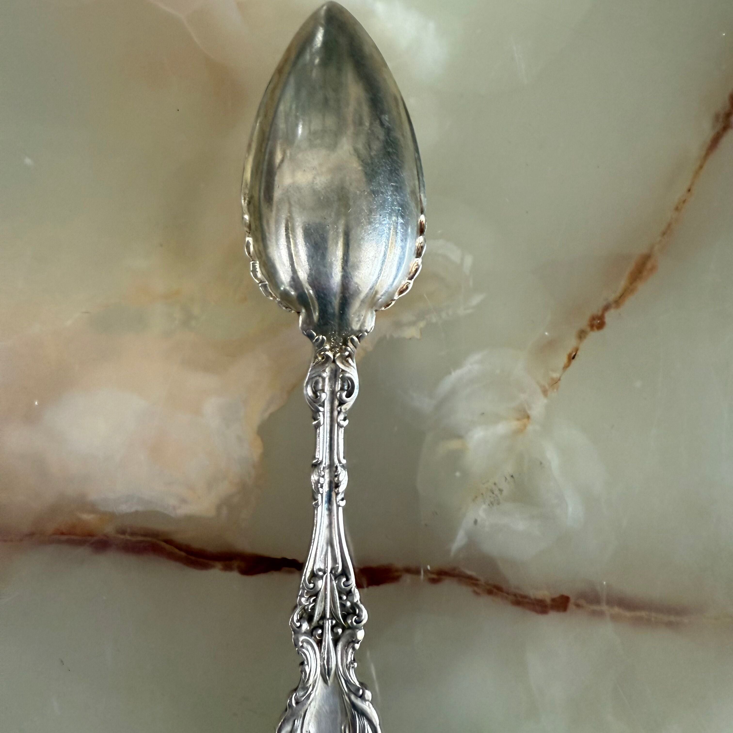 Whiting Lily Sterling Fruit Orange Spoon Set of 6