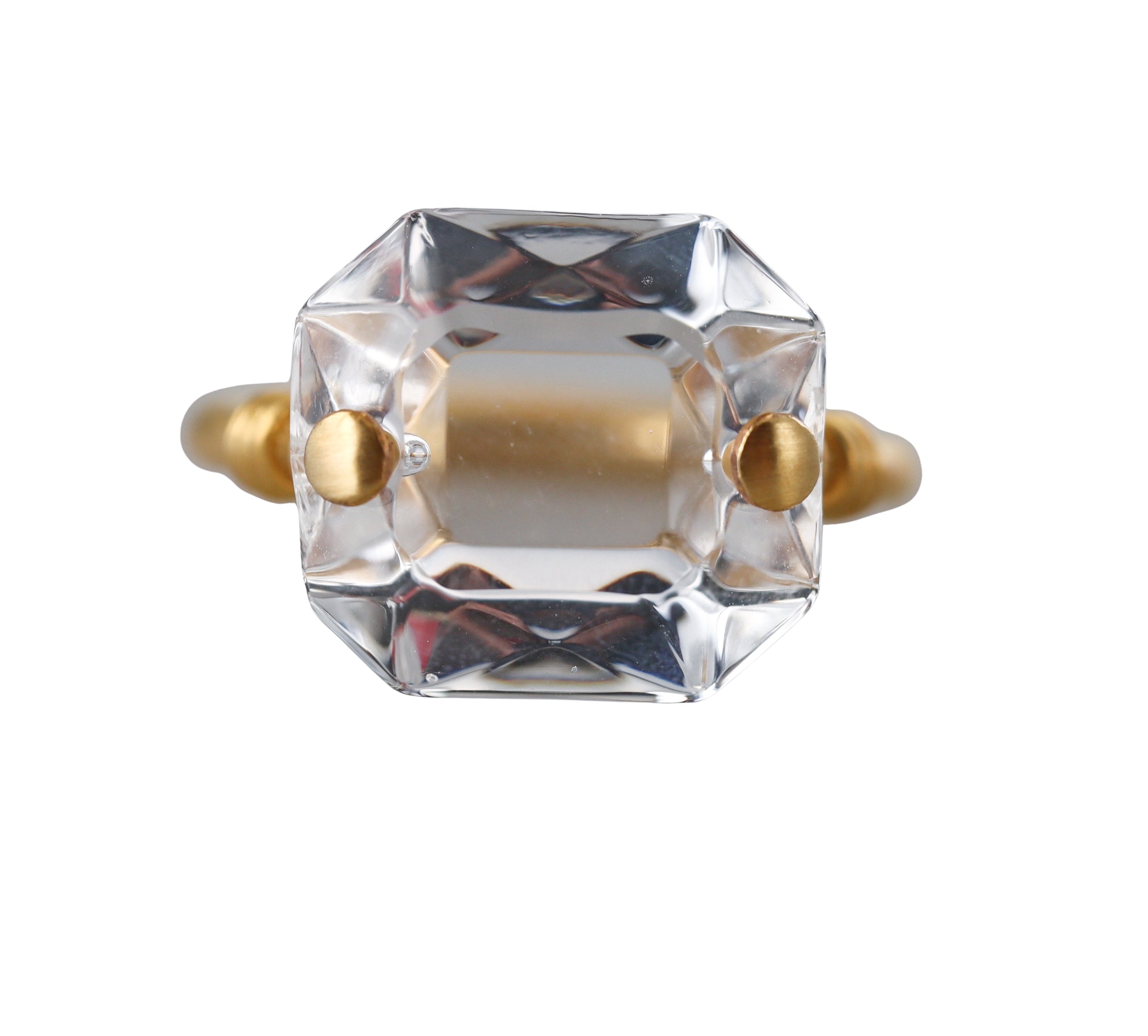 Baccarat Crystal Marie-Helene De Taillac 18k Gold Ring 2811667