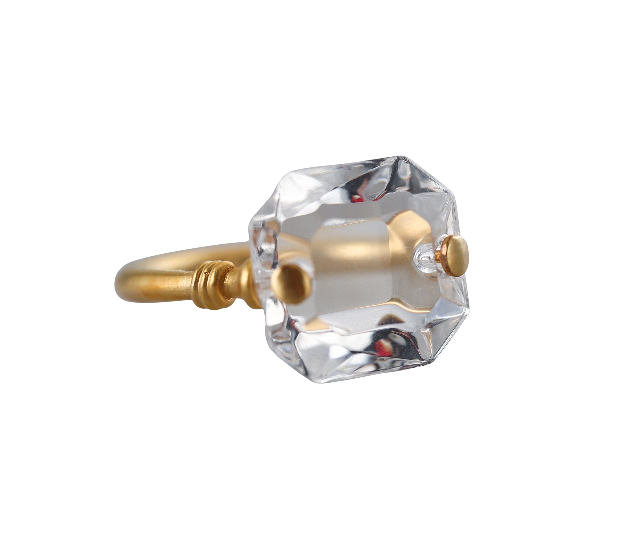 Baccarat Crystal Marie-Helene De Taillac 18k Gold Ring 2811667