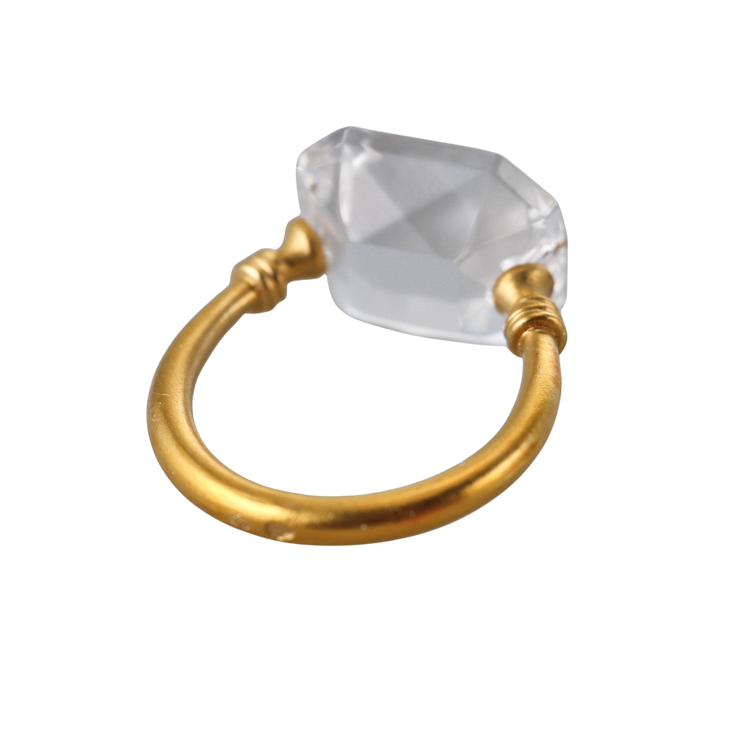 Baccarat Crystal Marie-Helene De Taillac 18k Gold Ring 2811667