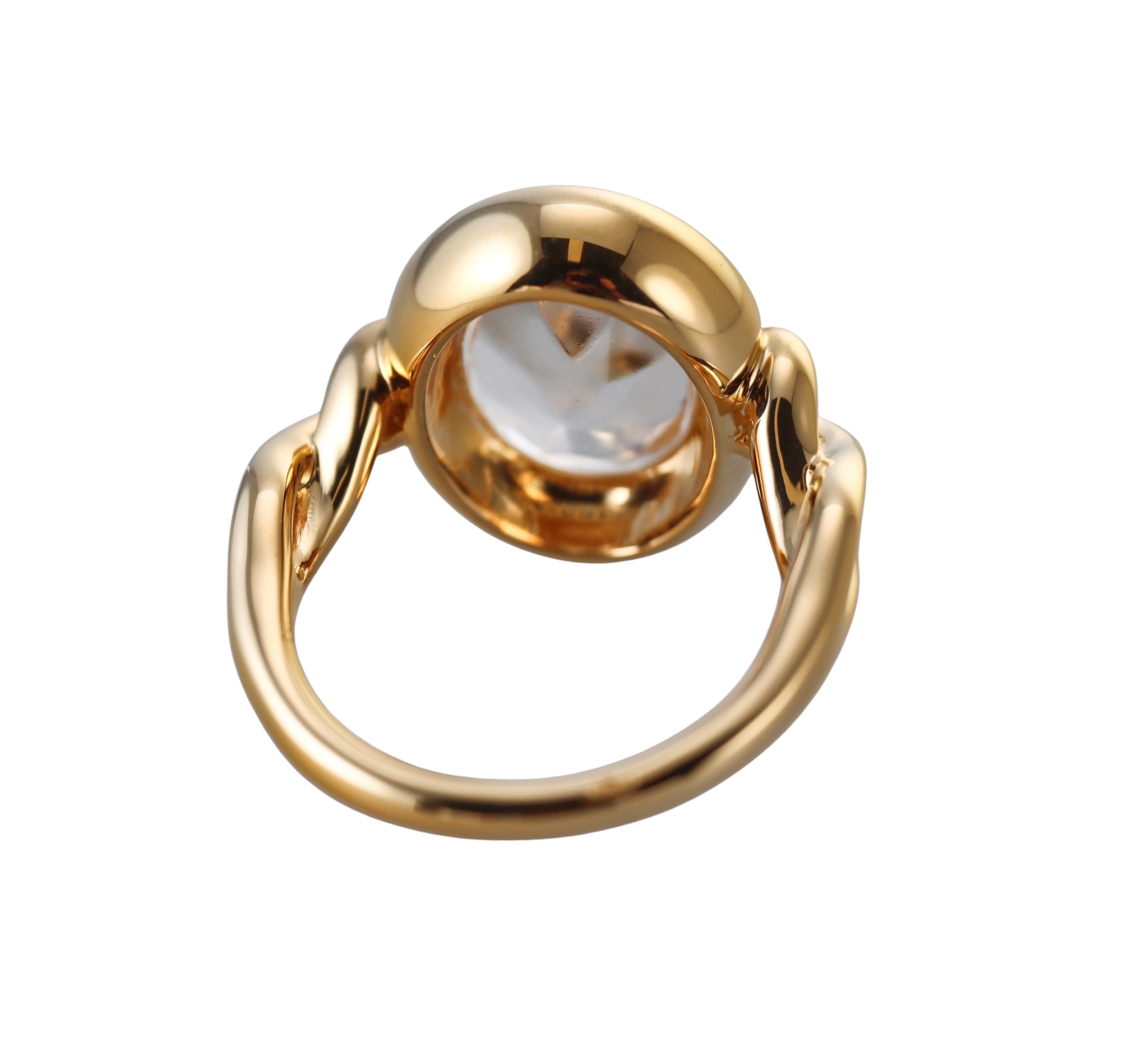 Baccarat Crystal Marie-Helene De Taillac 18k Gold Vermeil Sterling Clear Ring 2812981