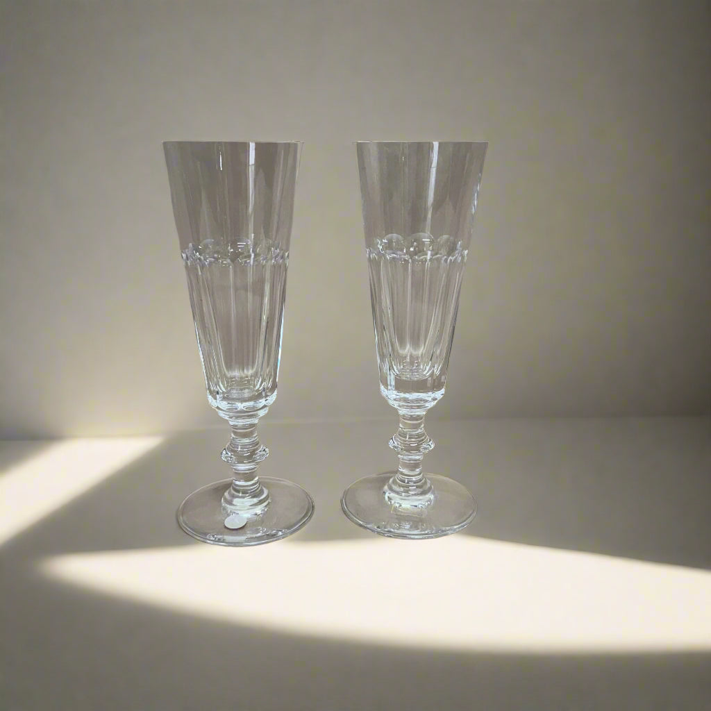 Saint-Louis Caton Crystal Champagne Glass Set of 2