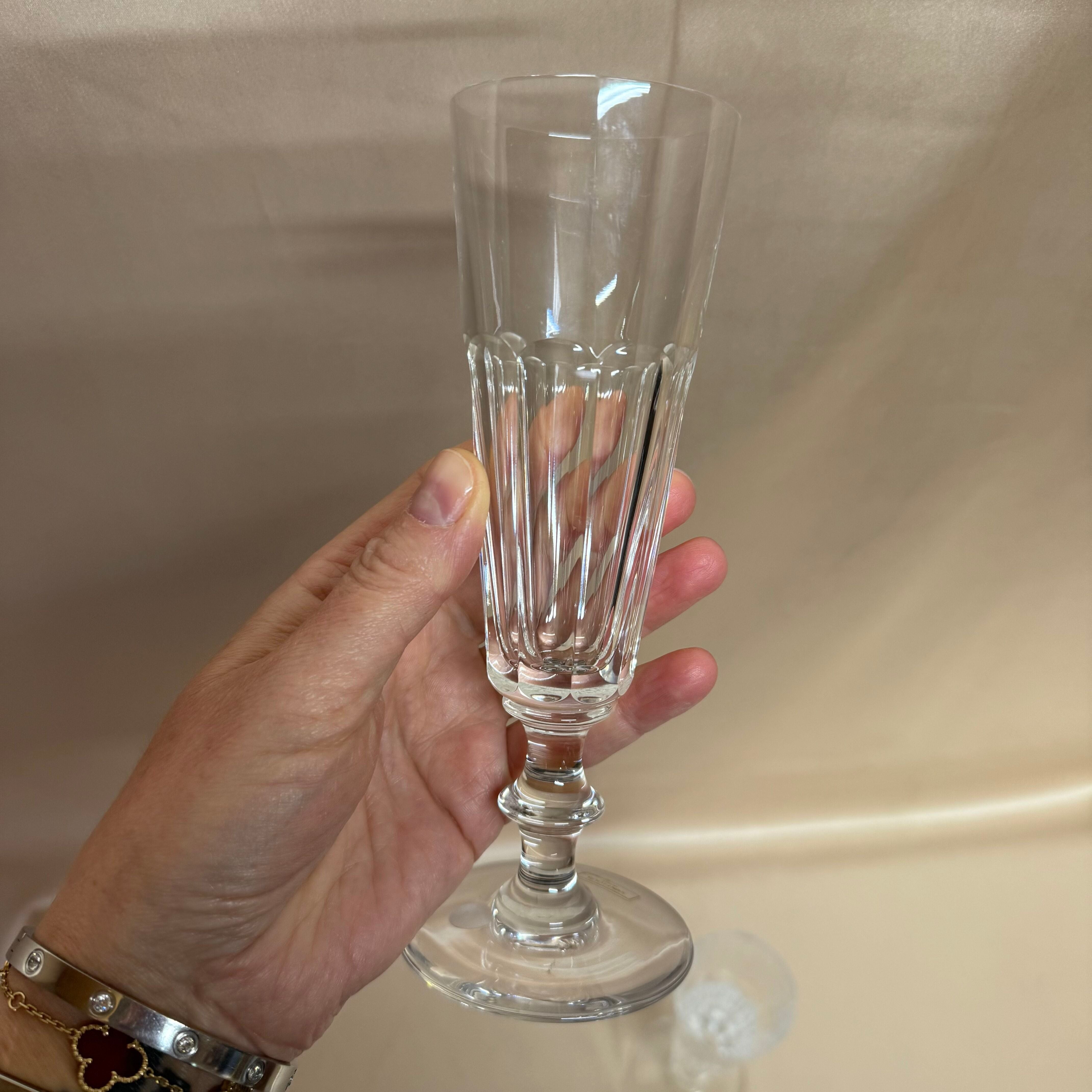 Saint-Louis Caton Crystal Champagne Glass Set of 2